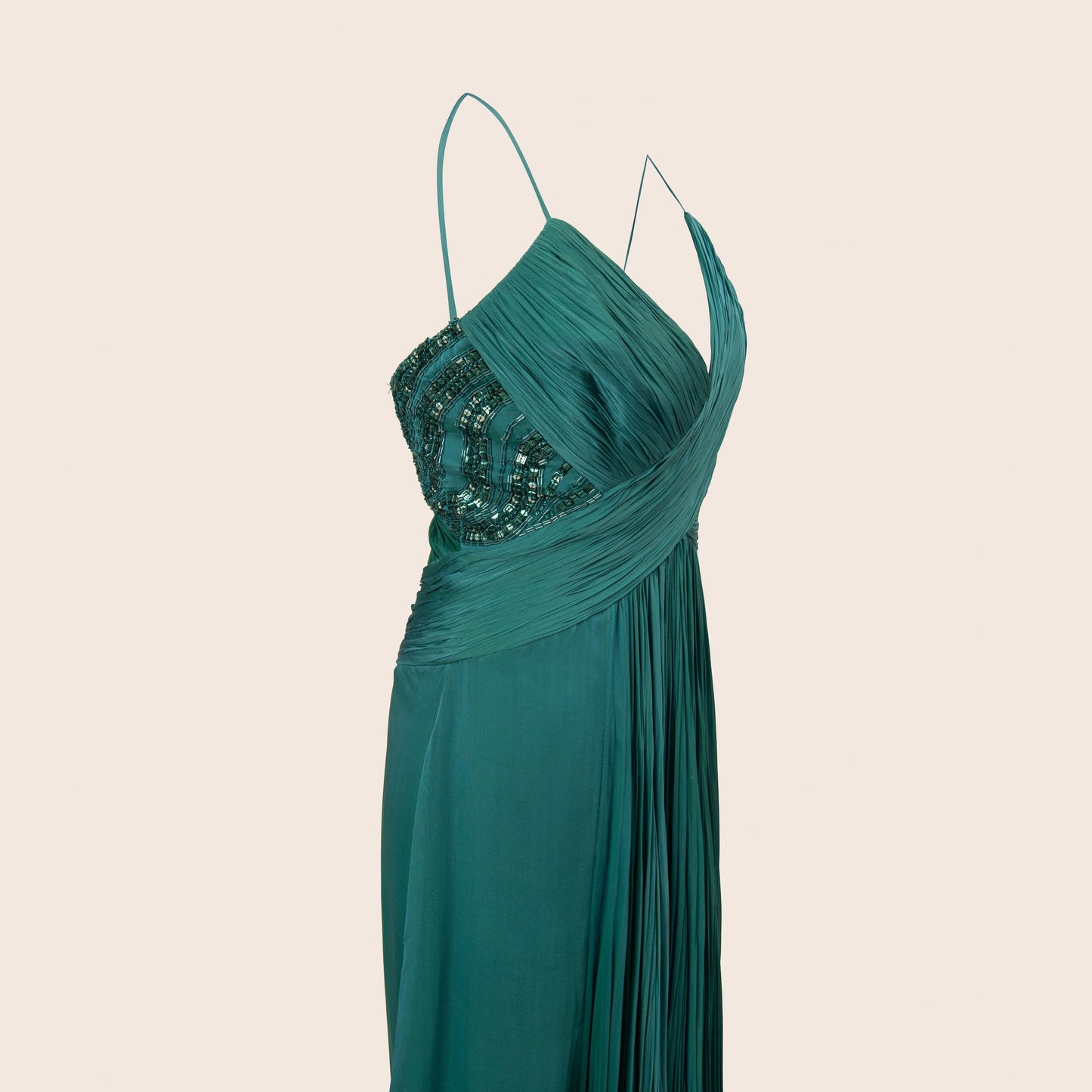 Roberto Cavalli Luxe Pleated Gown