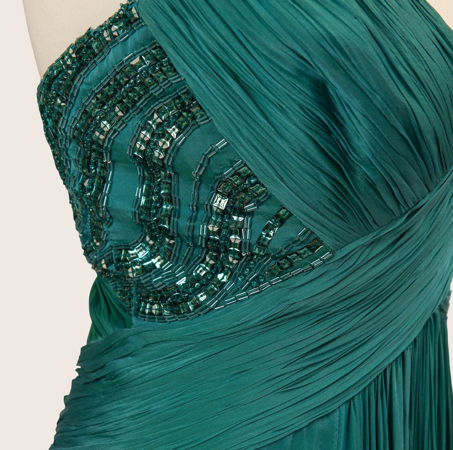 Roberto Cavalli Luxe Pleated Gown