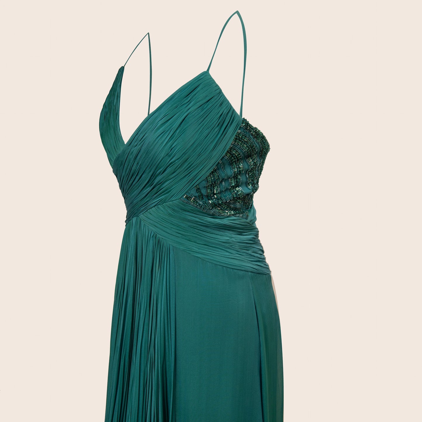 Roberto Cavalli Luxe Pleated Gown