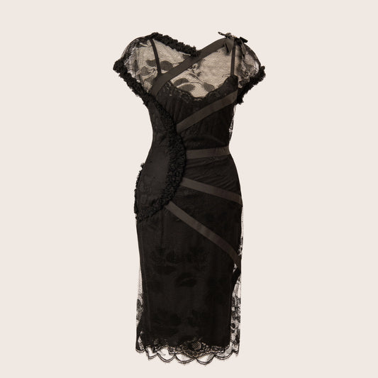 Chanel Black Lace Dress