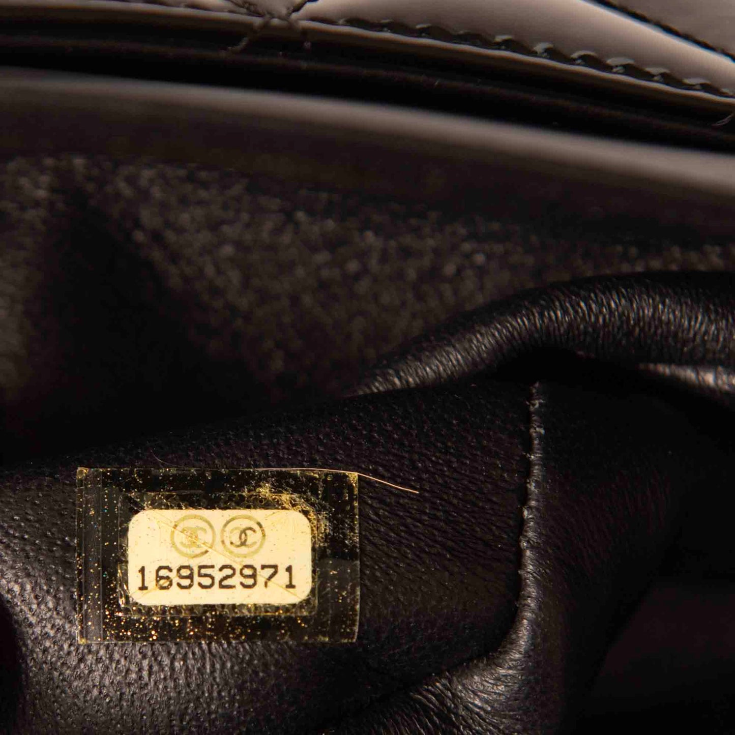 Chanel Black Patent Classic Jumbo Double Flap Bag