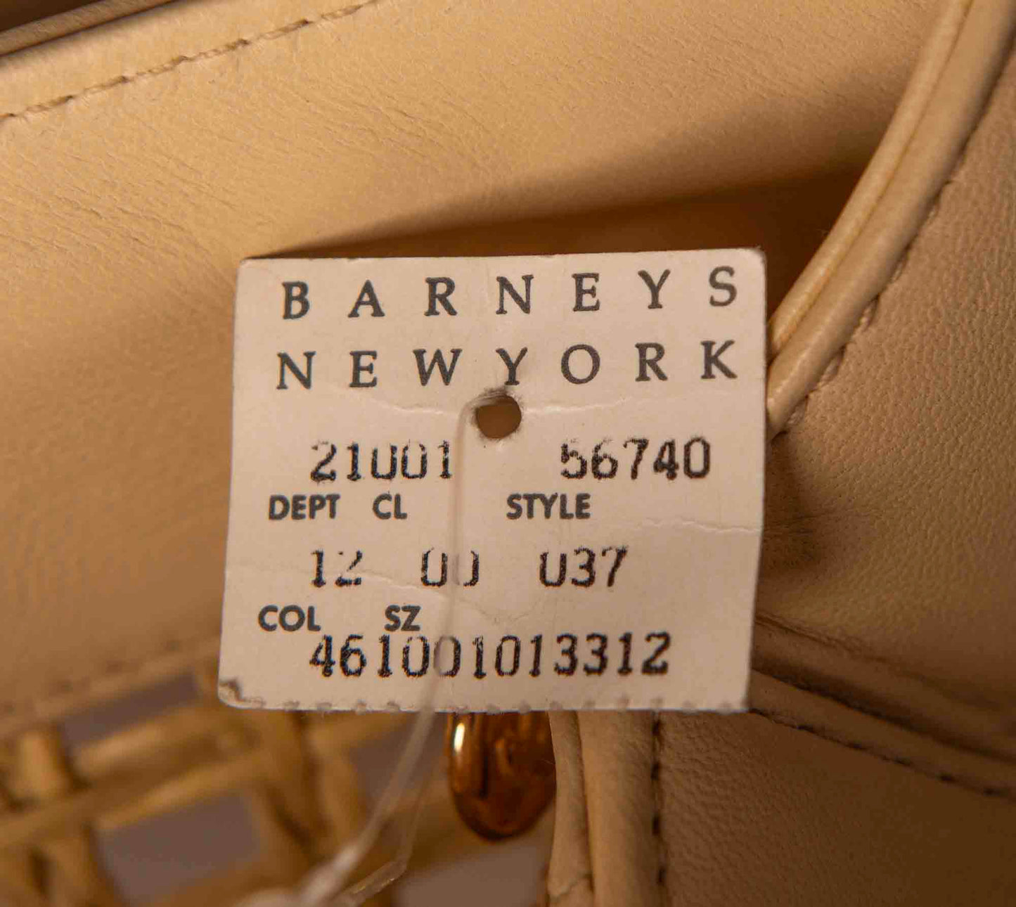 Chanel 1996 Rare Beige Lambskin & Woven Wicker Backpack