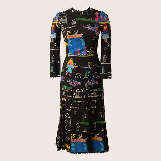 Dolce & Gabbana Printed Midi Dress