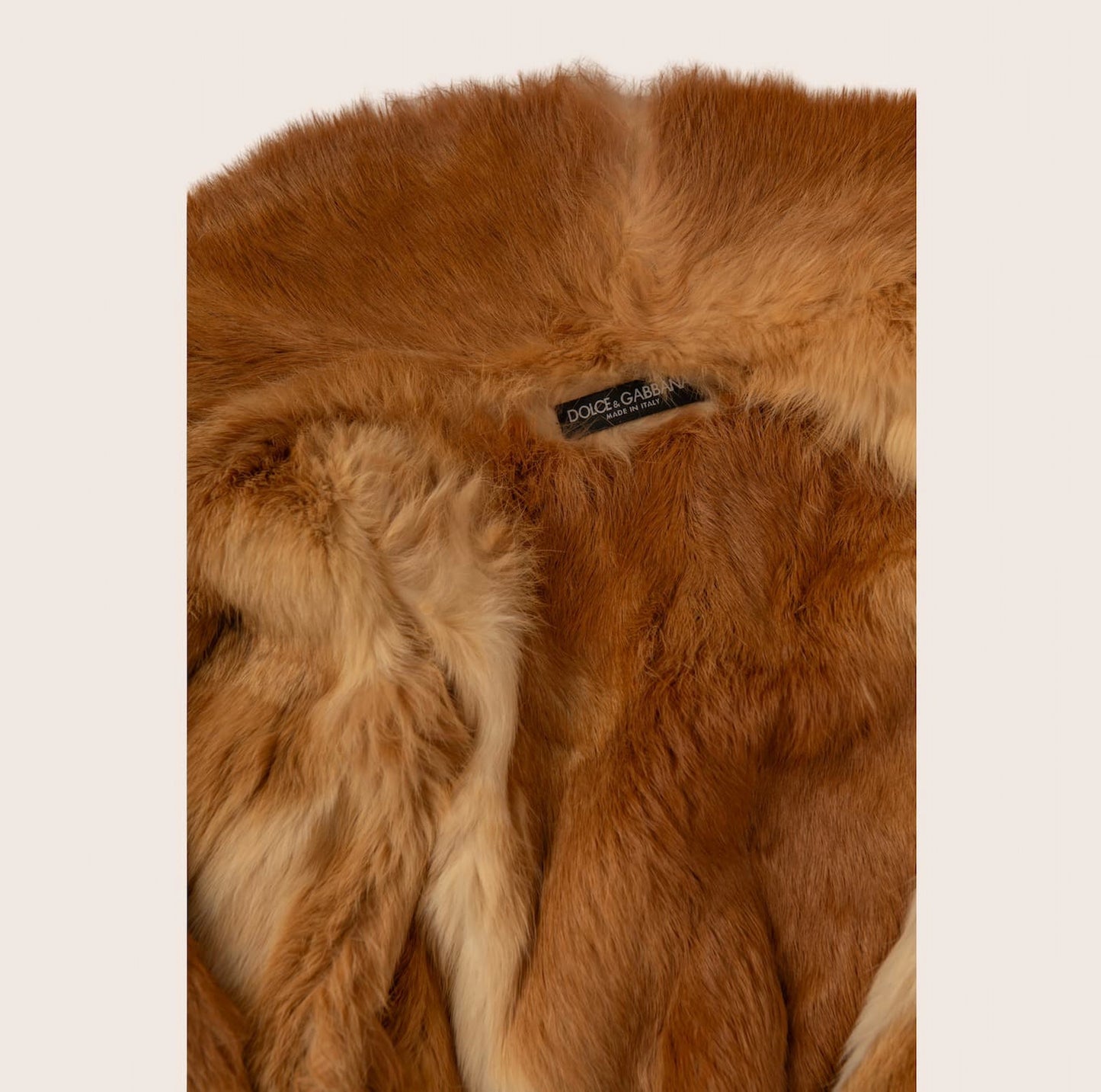 Dolce & Gabbana Floral Fur Coat