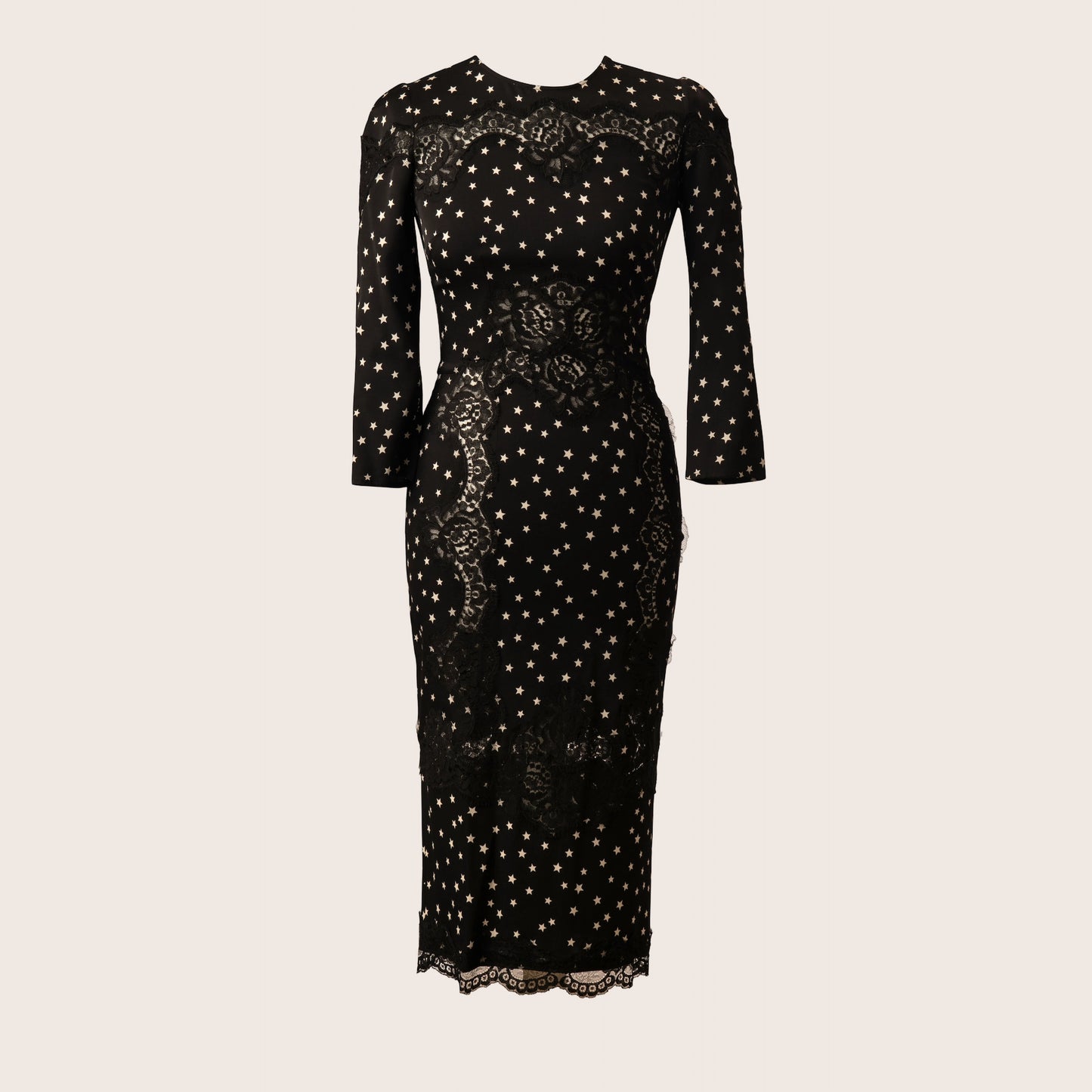 Dolce & Gabbana Black Star Lace Dress