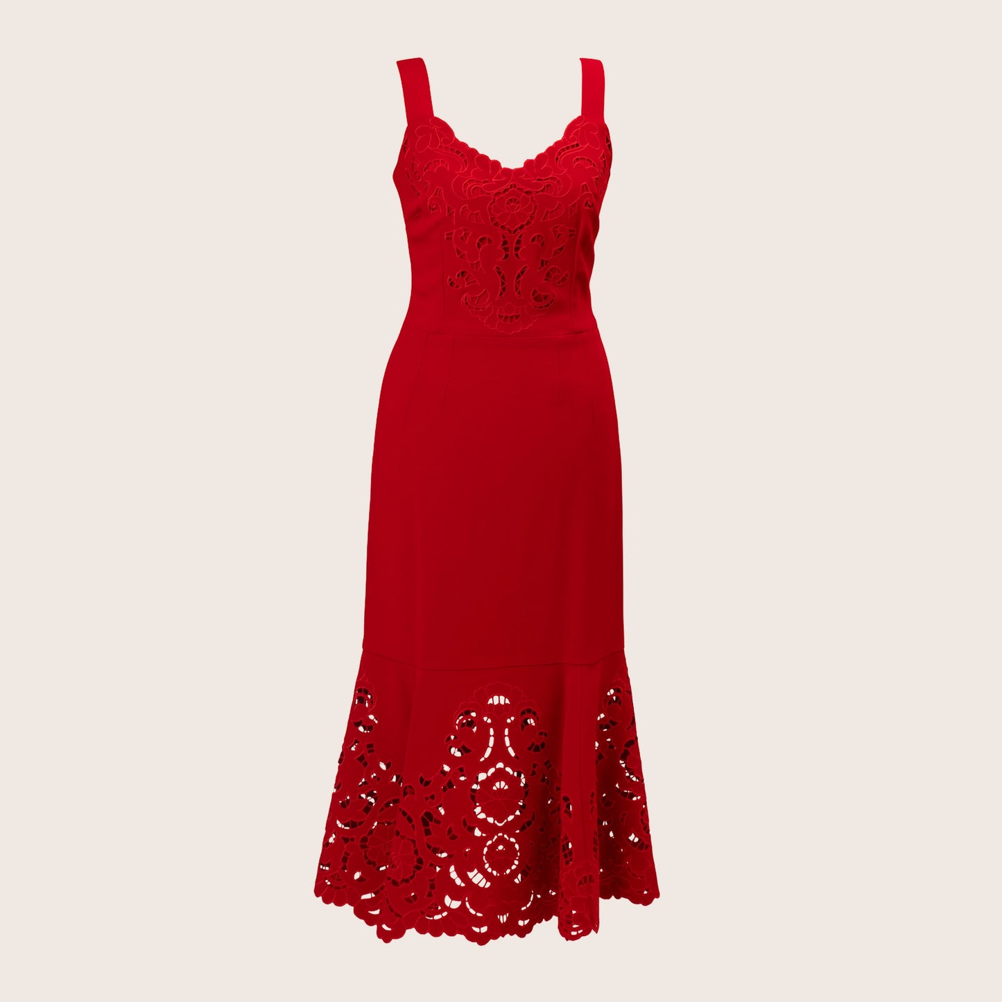 Dolce & Gabbana Red Lace Dress