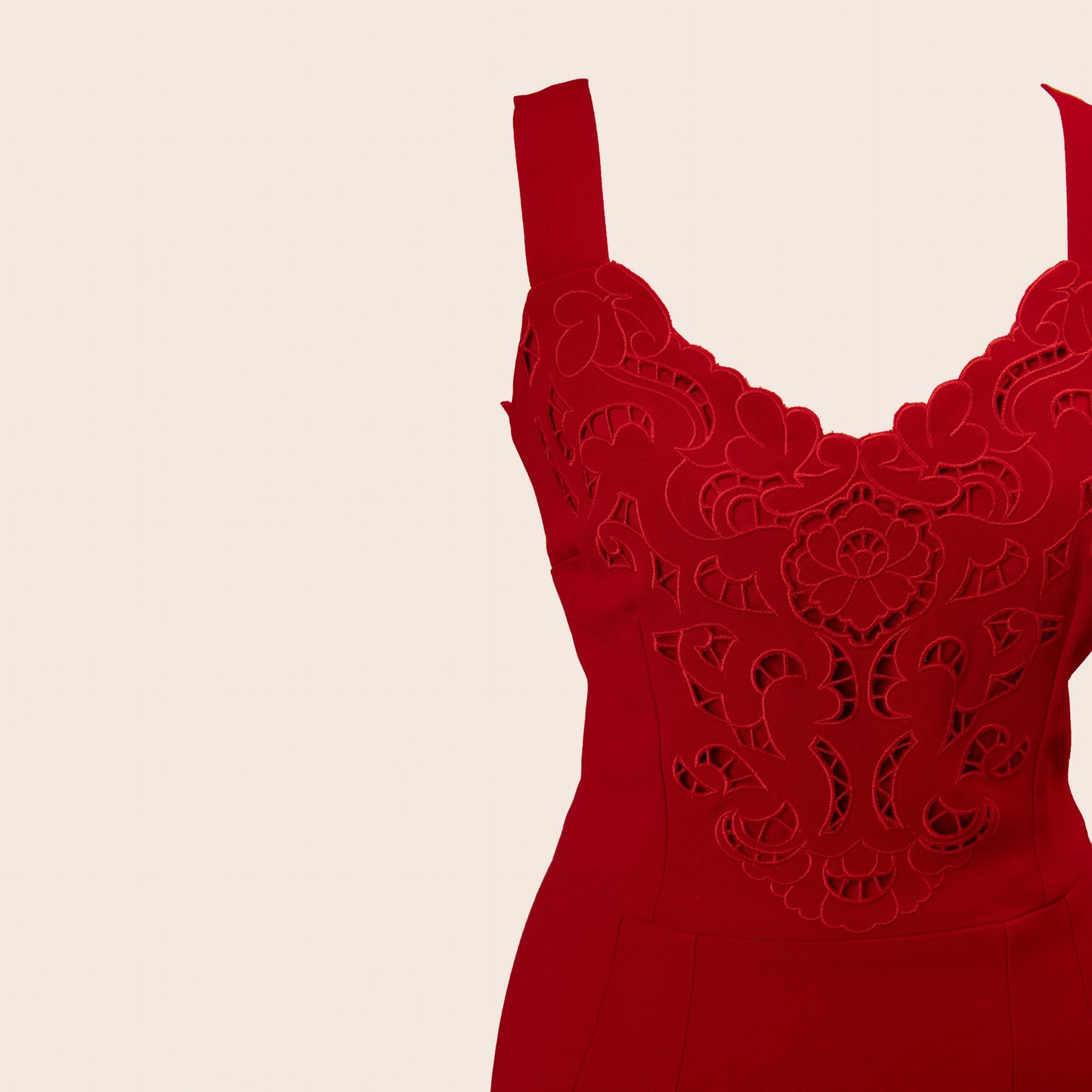 Dolce & Gabbana Red Lace Dress