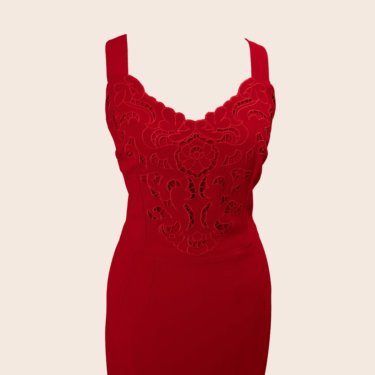 Dolce & Gabbana Red Lace Dress