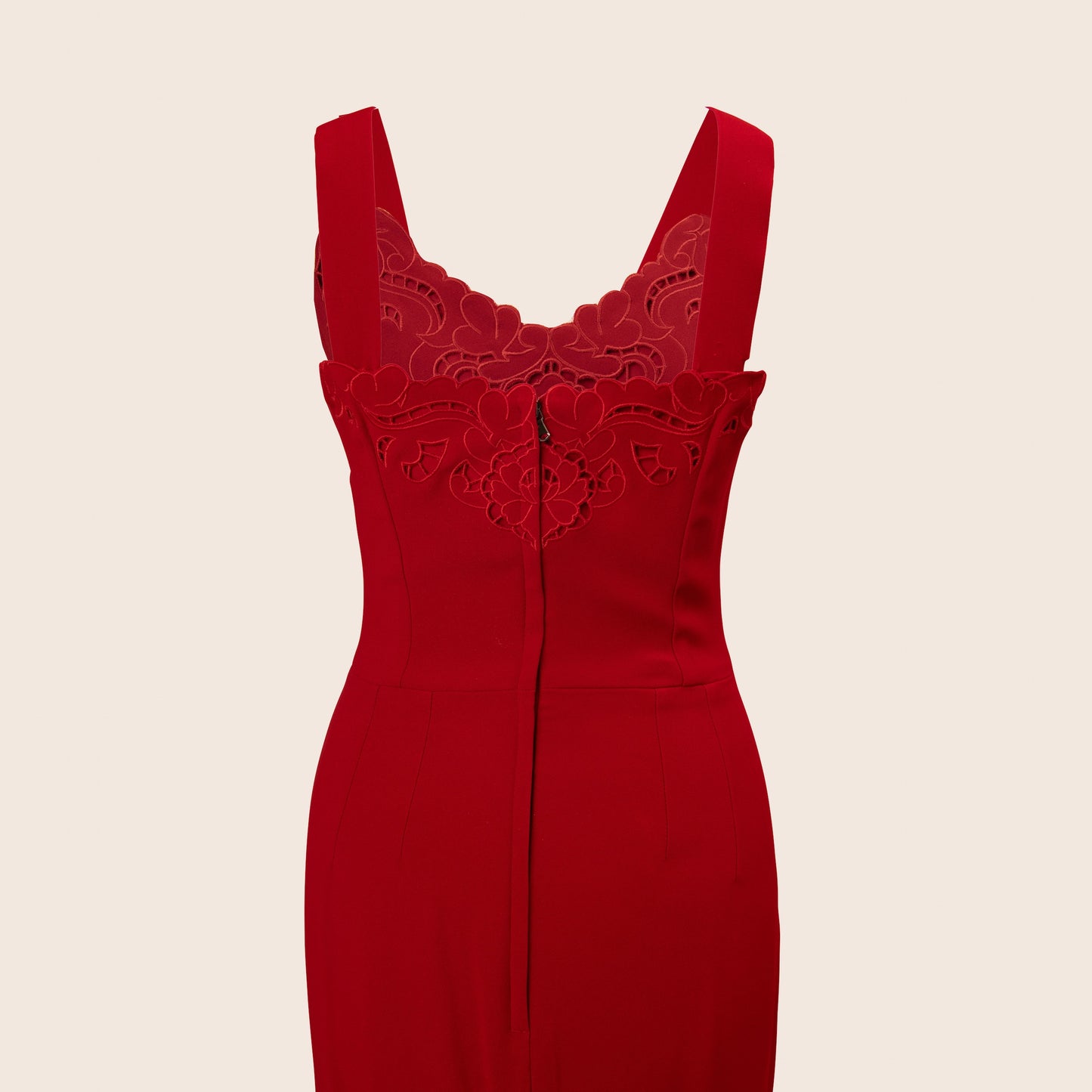Dolce & Gabbana Red Lace Dress