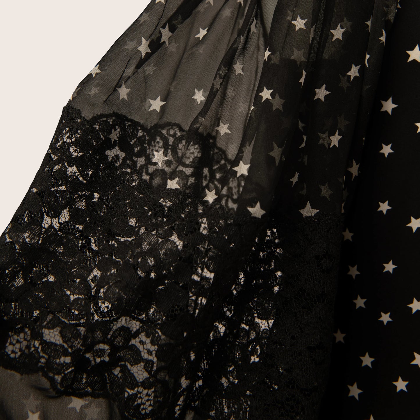 Dolce & Gabbana Black Star & Lace Mini Dress