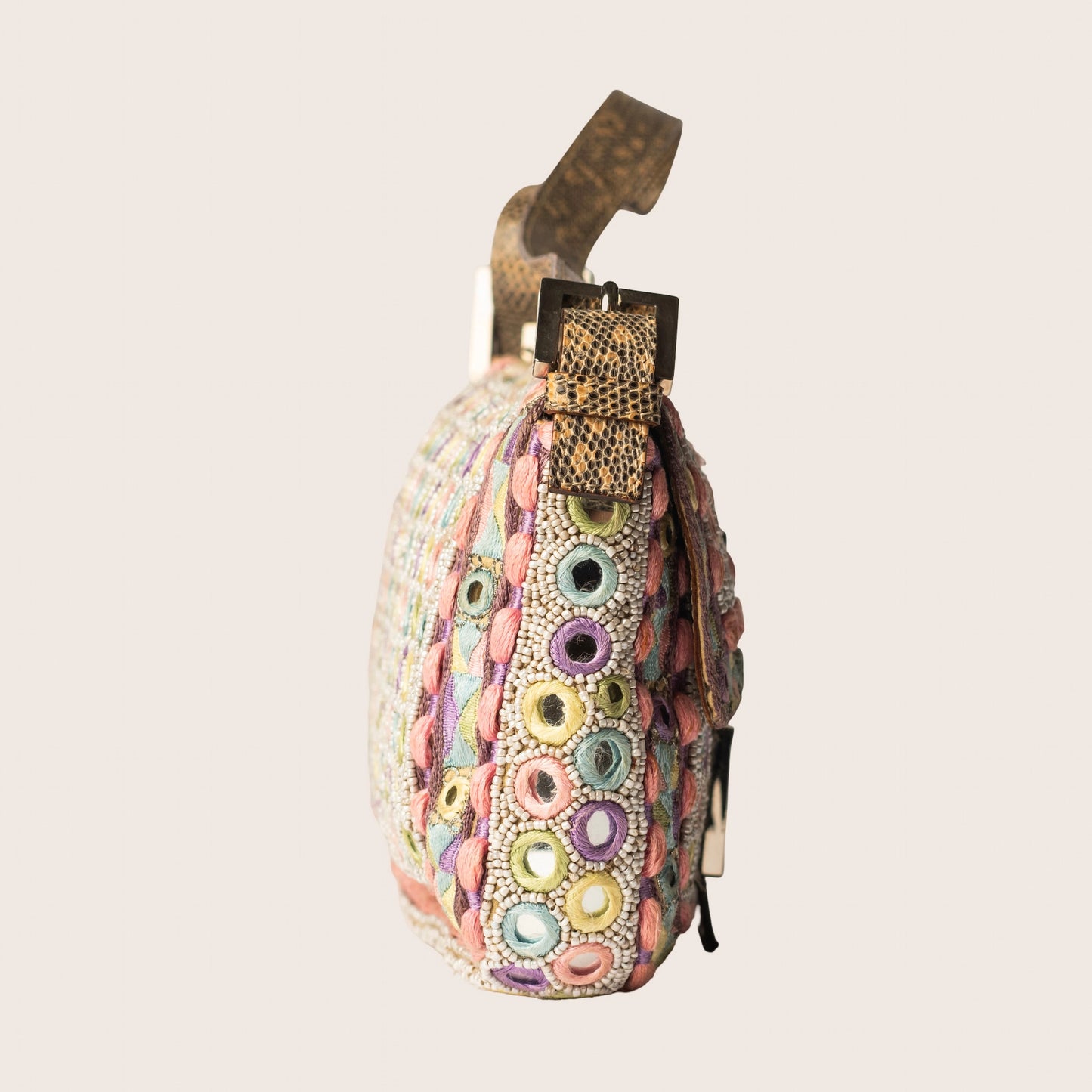Fendi Multicolor Beaded Baguette