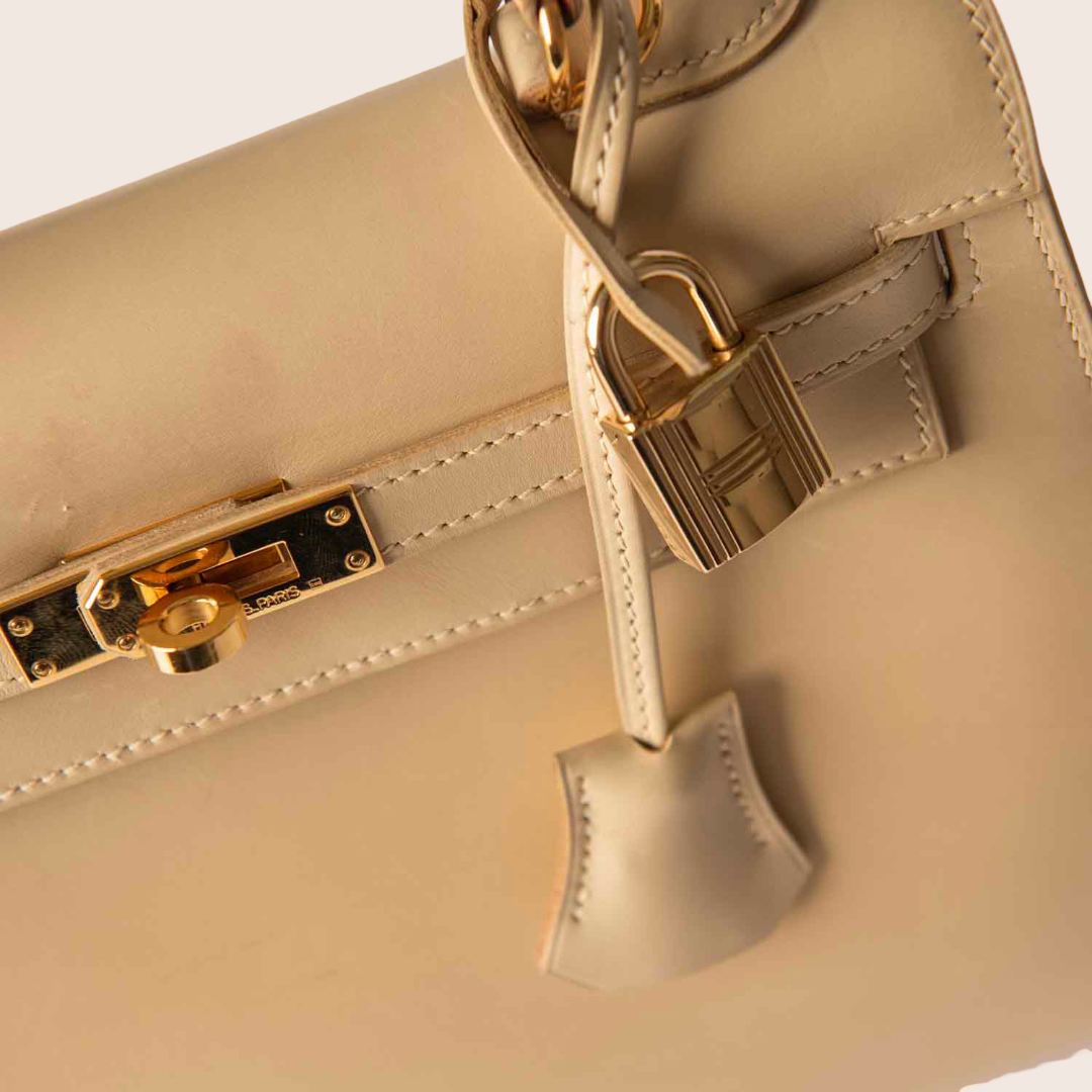 Hermès Chamonix Kelly Sellier 32 Parchemin