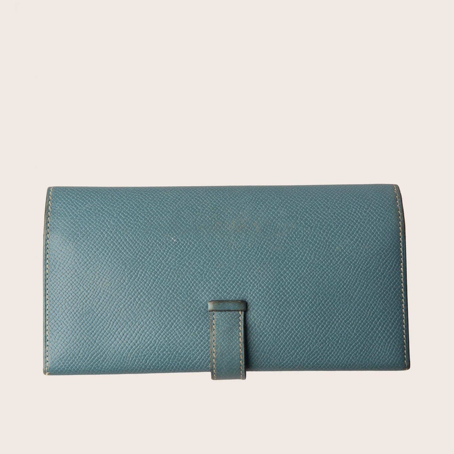 Hermès Blue Leather Béarn Wallet