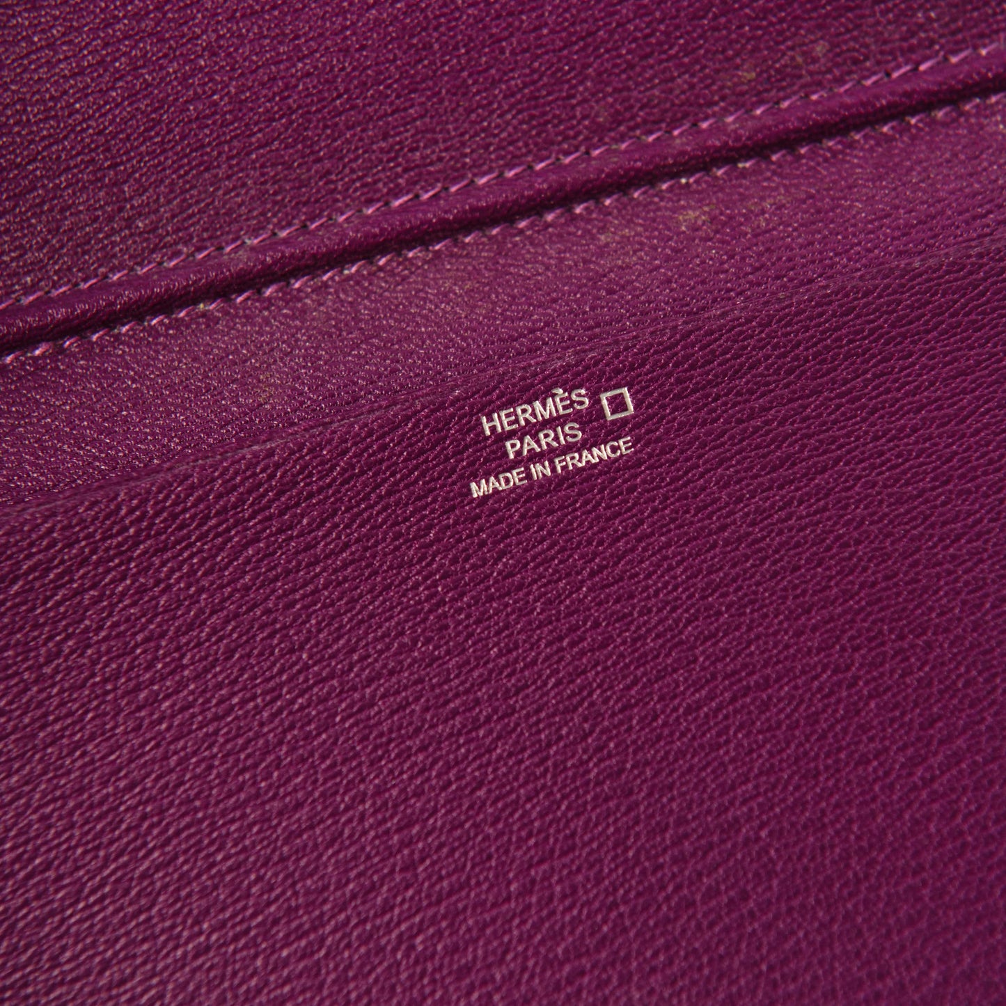 Hermès Purple Crocodile Leather Wallet