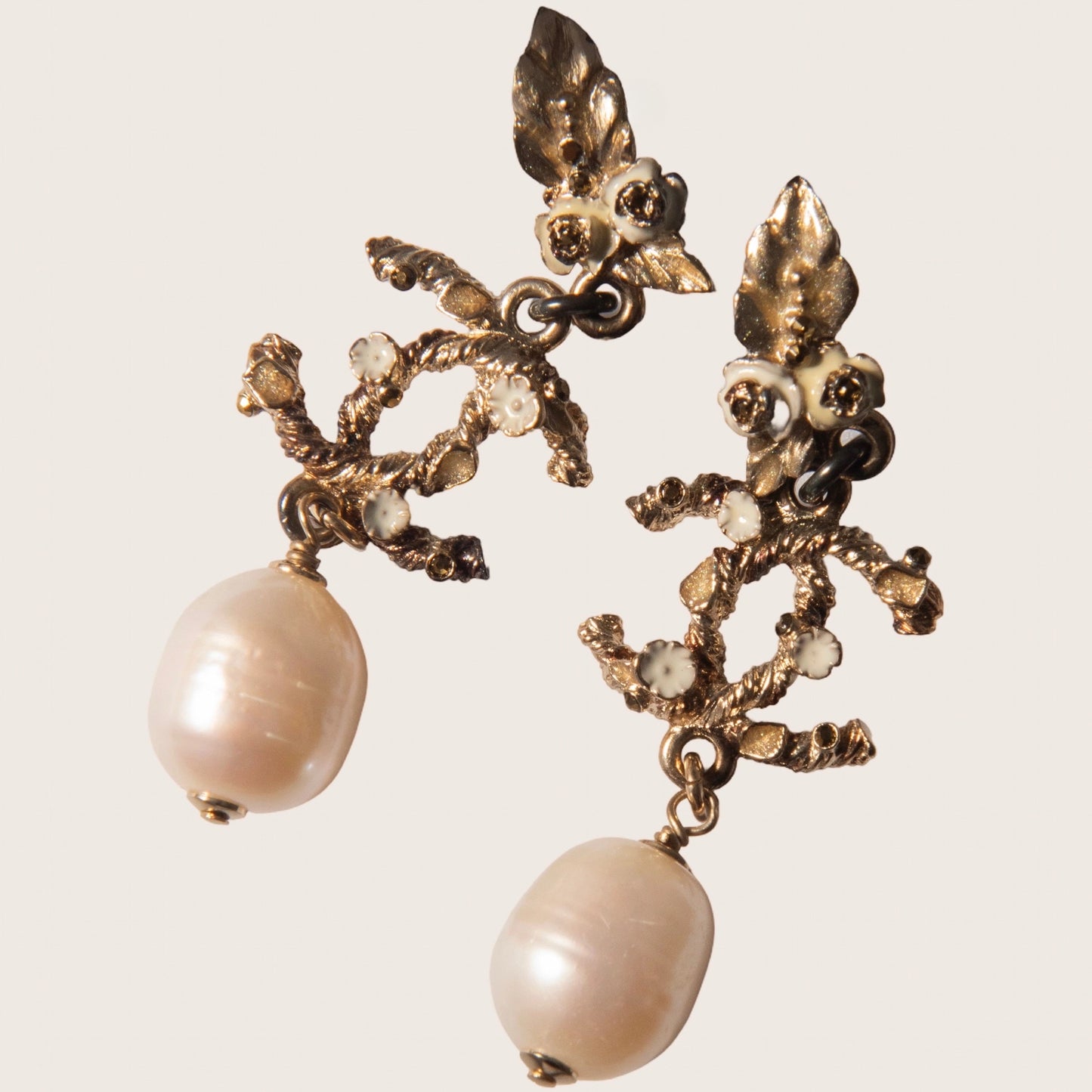 Chanel Pearl Earrings