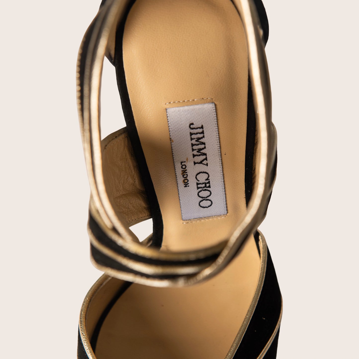 Jimmy Choo Suede Leather Trim Embellishment Pumps - Black