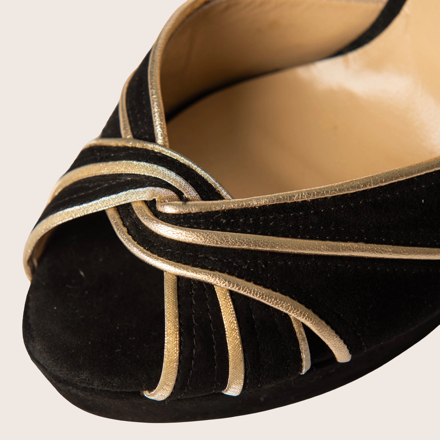 Jimmy Choo Suede Leather Trim Embellishment Pumps - Black
