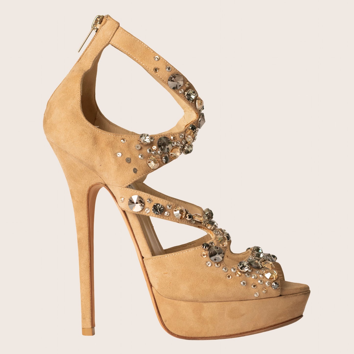 Jimmy Choo Zafira Crystal Glitter Sandals