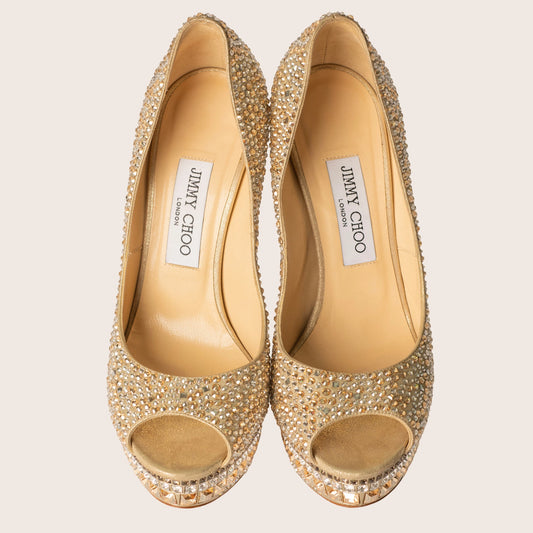 Jimmy Choo "Kendall" Swarovski Crystal Stilettos
