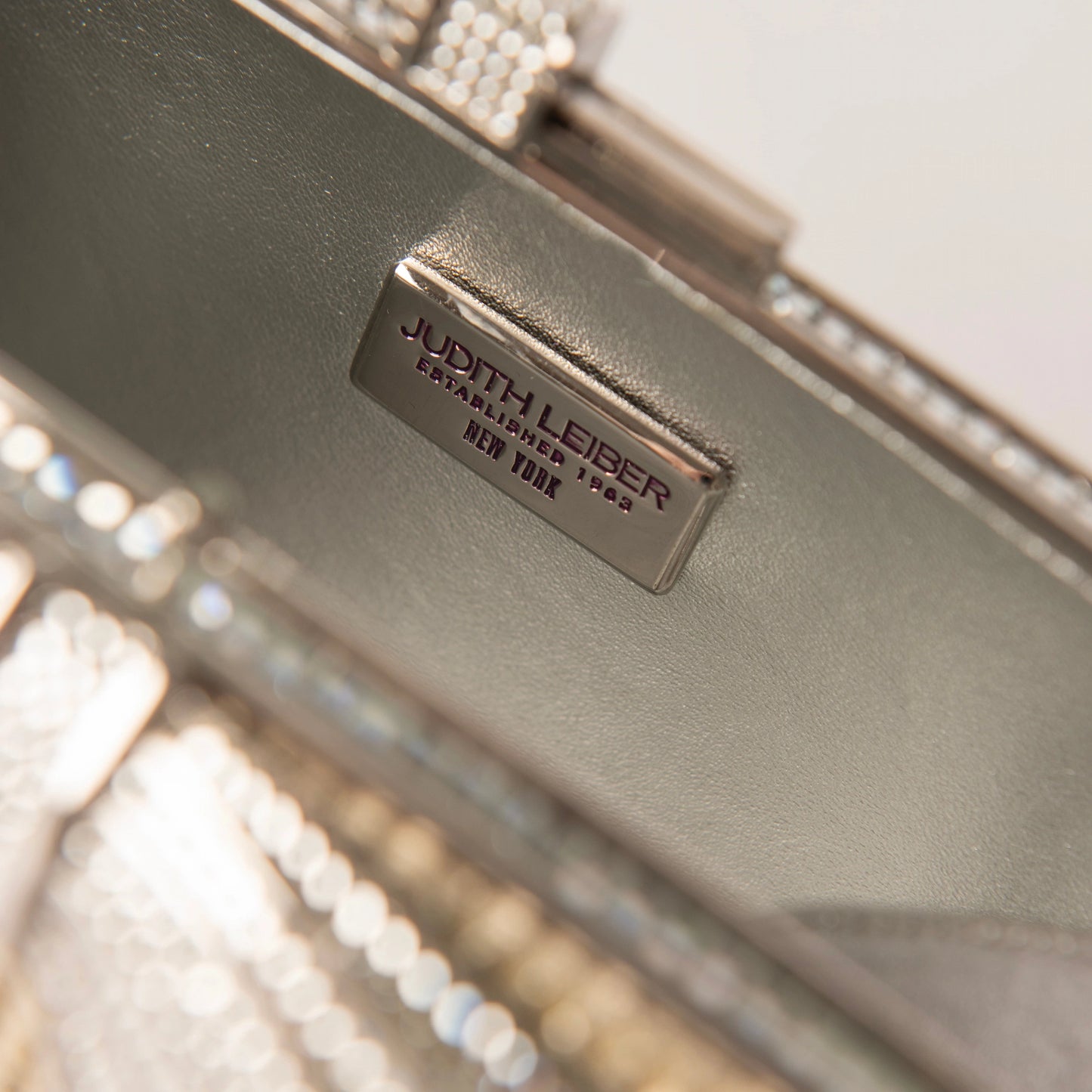 Judith Leiber Ribbon Bow Crystal Clutch
