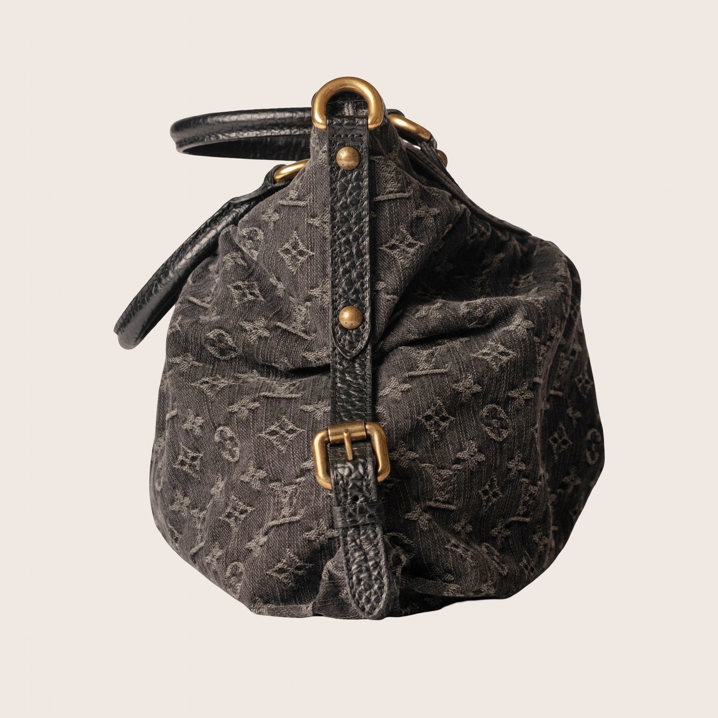 Louis Vuitton Black Monogram Denim Neo Cabby MM