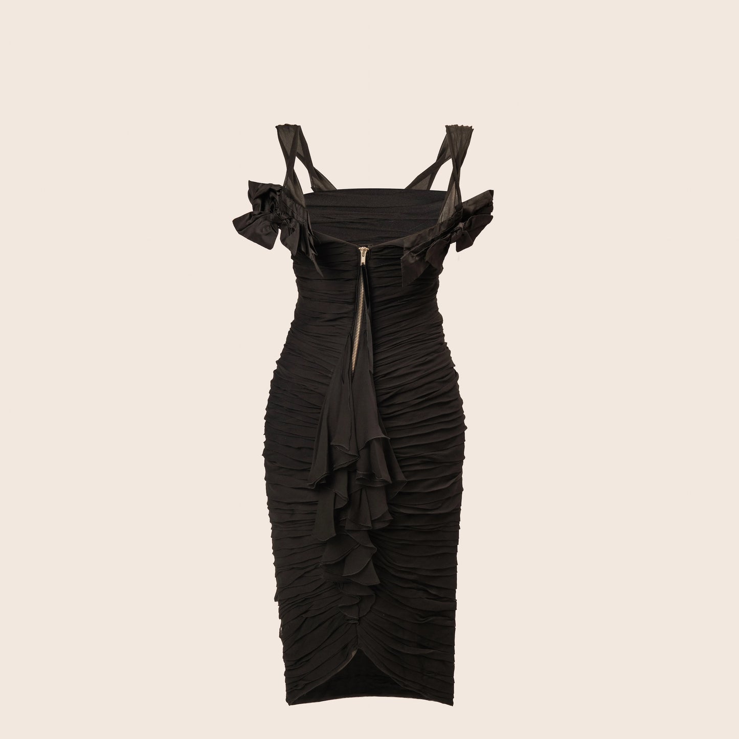 Louis Vuitton Black Bow Detail Dress