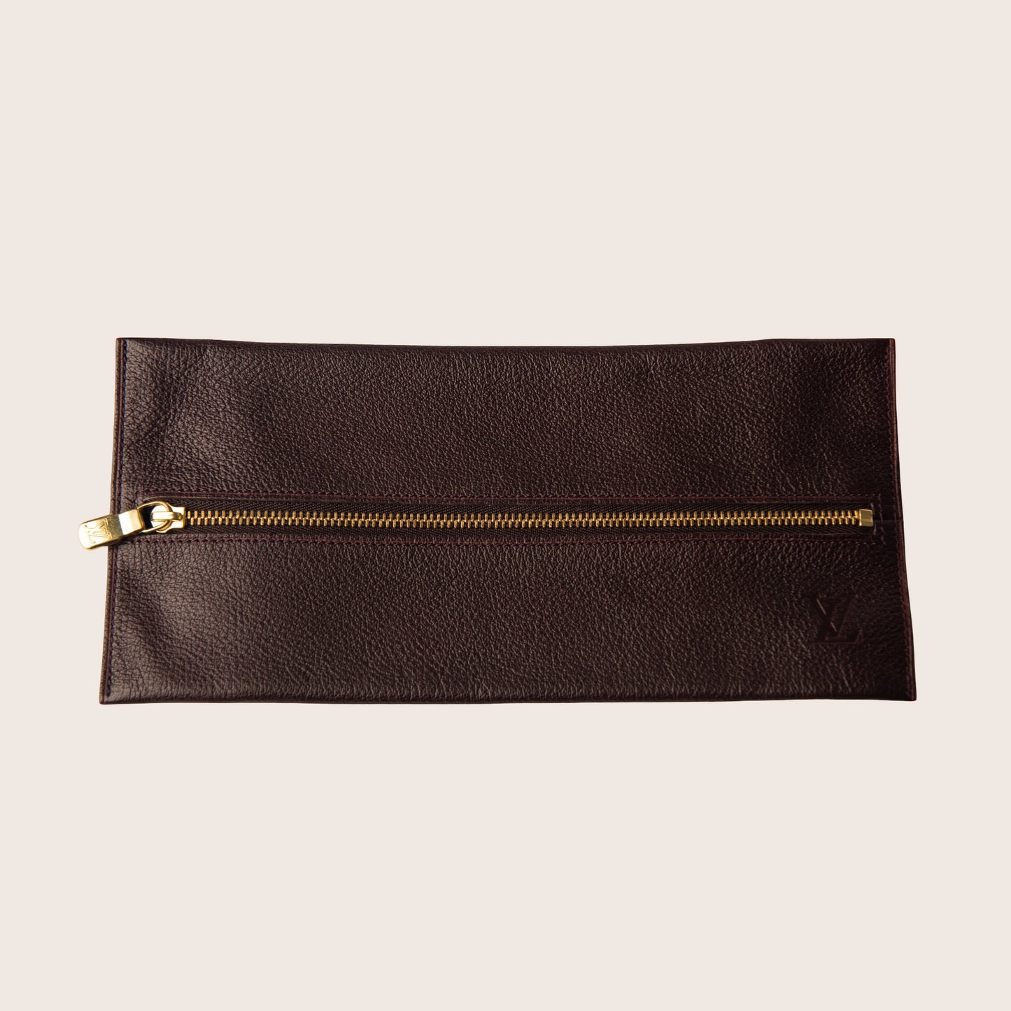 Louis Vuitton Leather Wallet Deep Brown