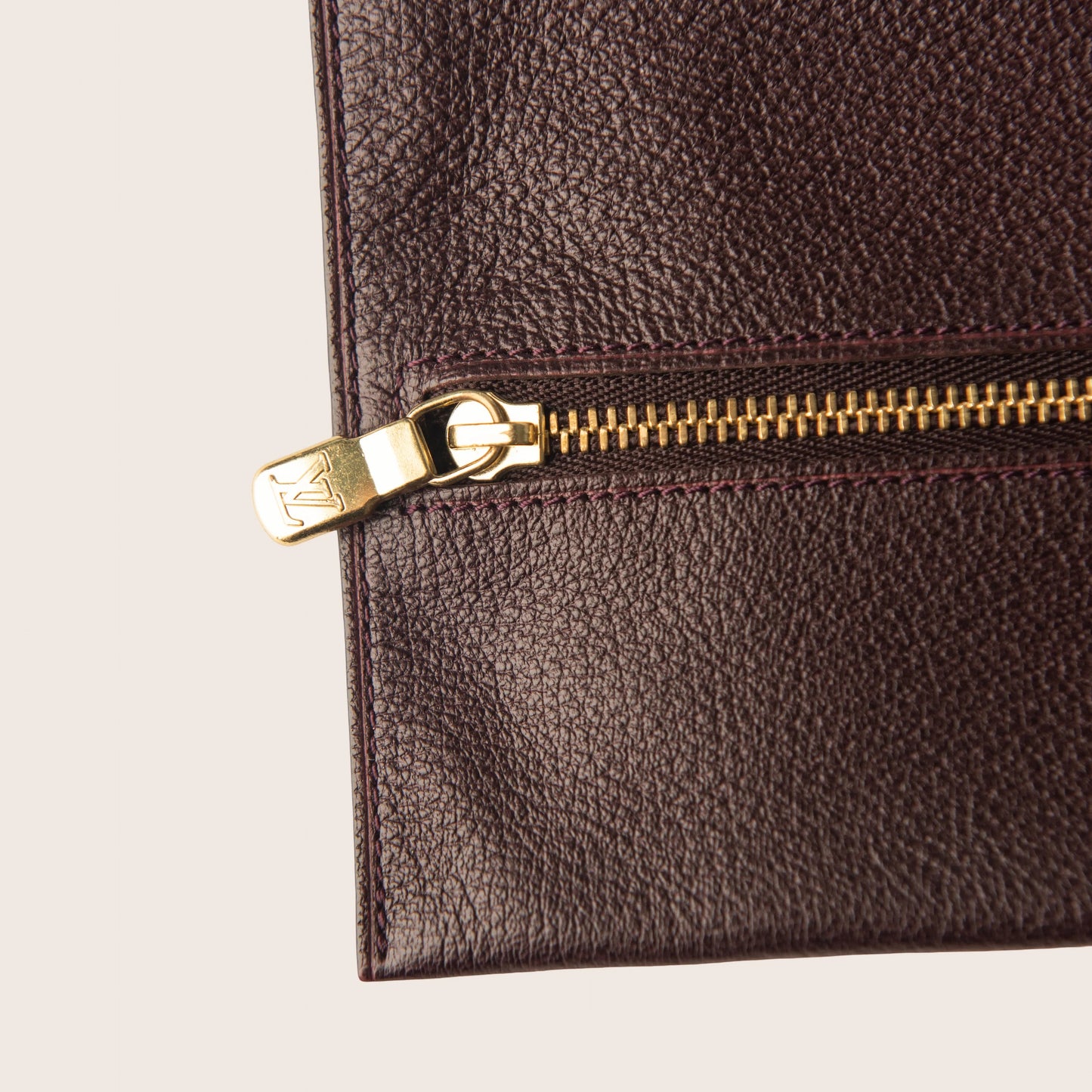 Louis Vuitton Leather Wallet Deep Brown