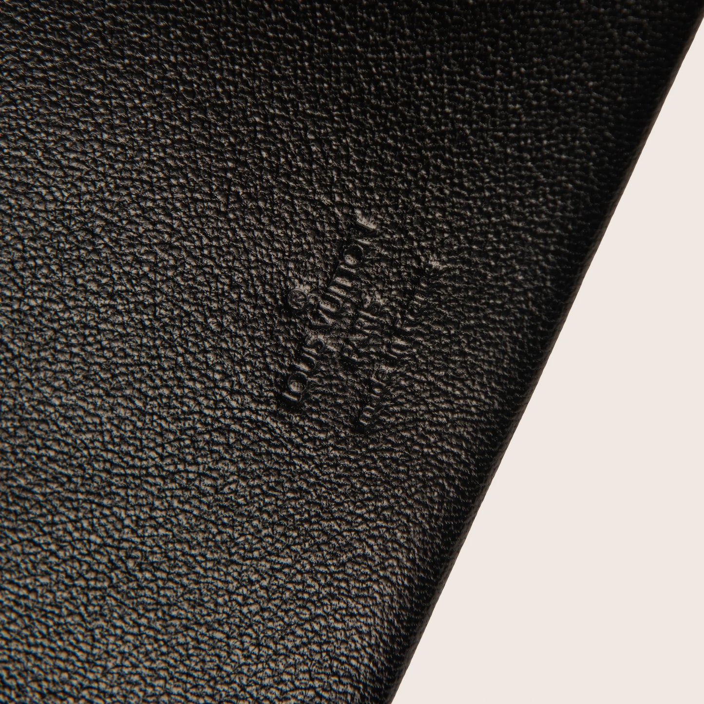 Louis Vuitton Leather Wallet Black