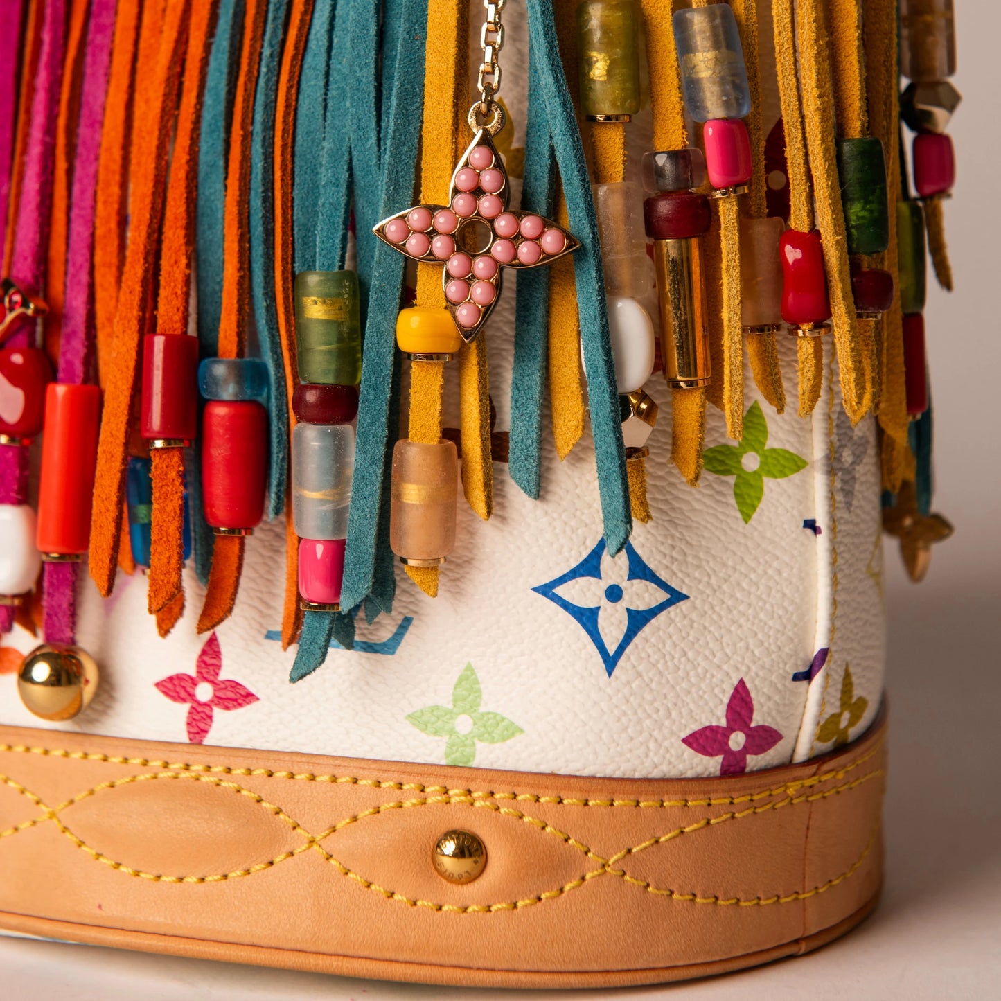 Louis Vuitton Multicolor Fringe Bucket Bag
