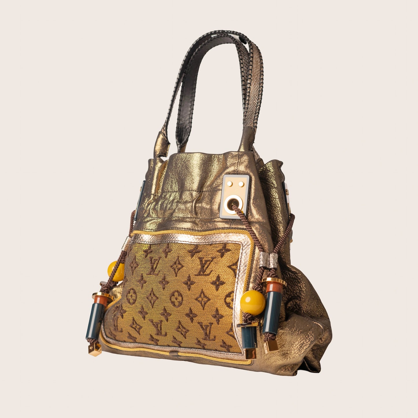 Louis Vuitton Limited Edition Gold Monogram Lurex Sunbird Bag