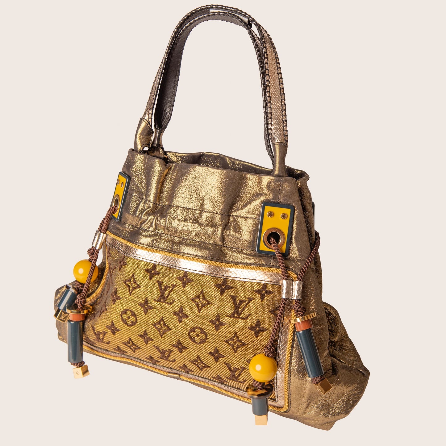 Louis Vuitton Limited Edition Gold Monogram Lurex Sunbird Bag