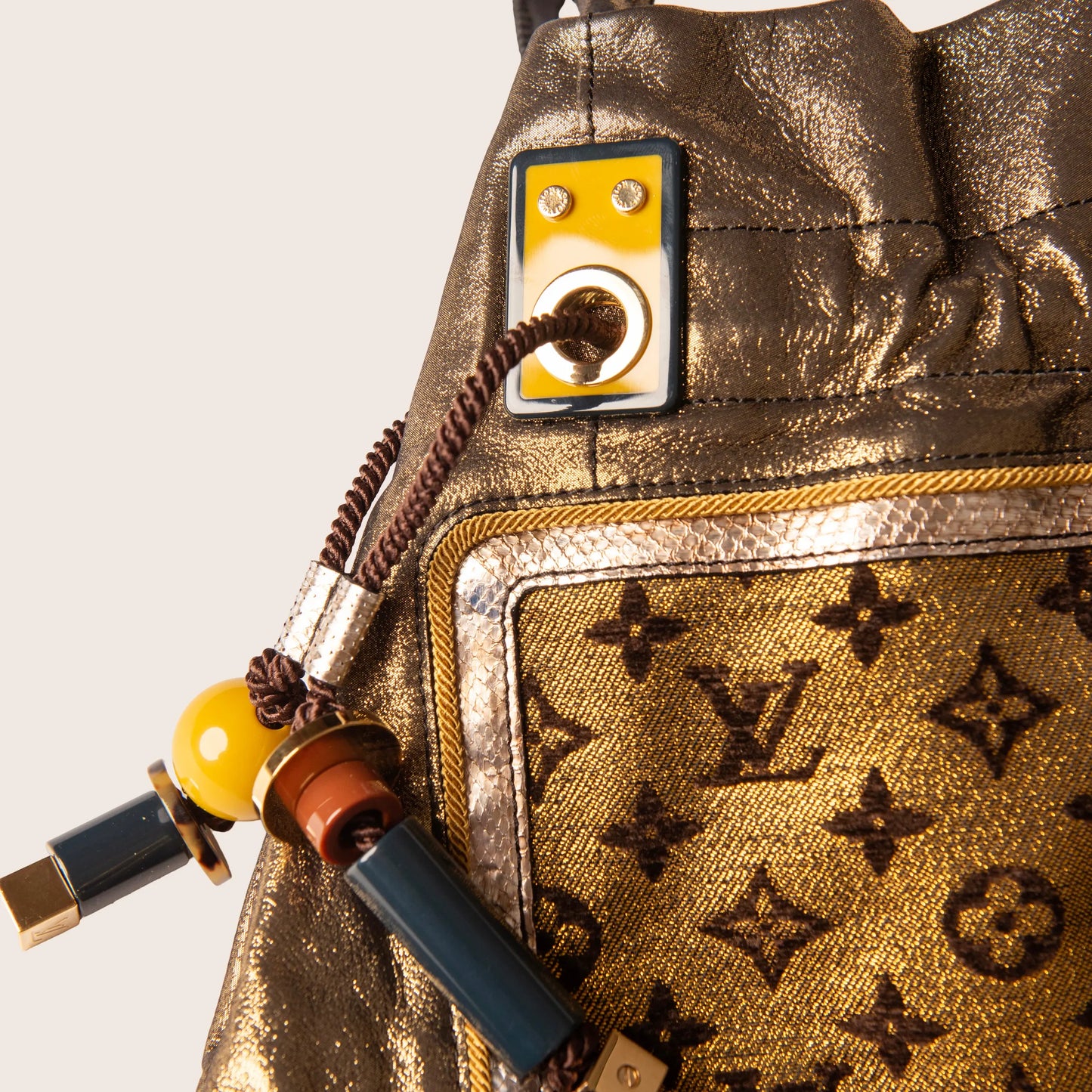 Louis Vuitton Limited Edition Gold Monogram Lurex Sunbird Bag