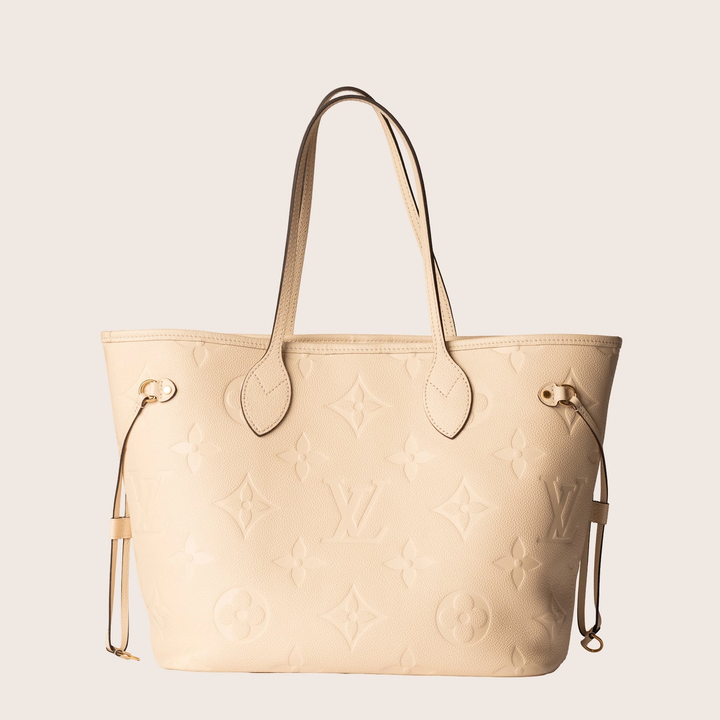 Louis Vuitton Tourterelle Monogram Empreinte Neverfull MM NM Bag