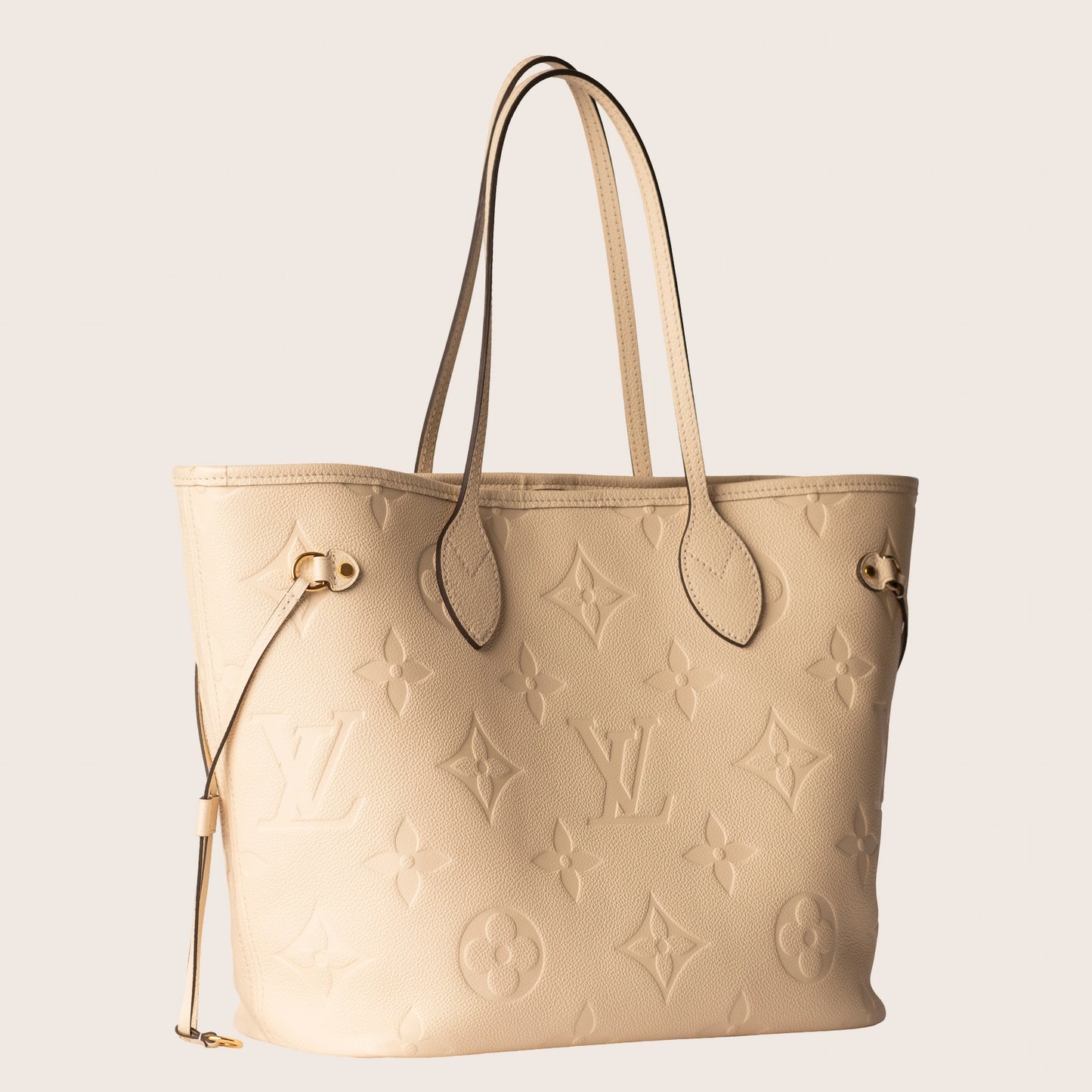 Louis Vuitton Tourterelle Monogram Empreinte Neverfull MM NM Bag