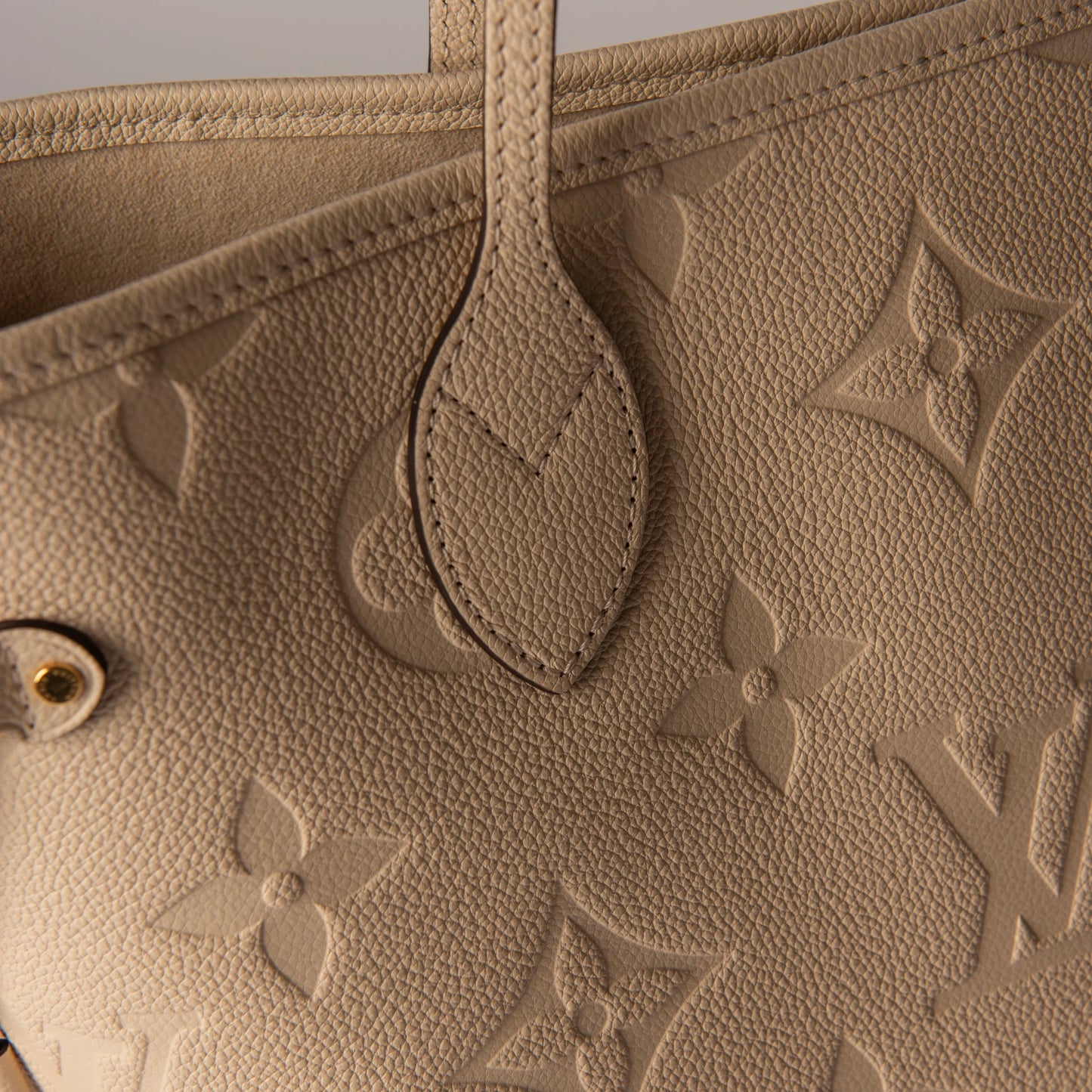 Louis Vuitton Tourterelle Monogram Empreinte Neverfull MM NM Bag