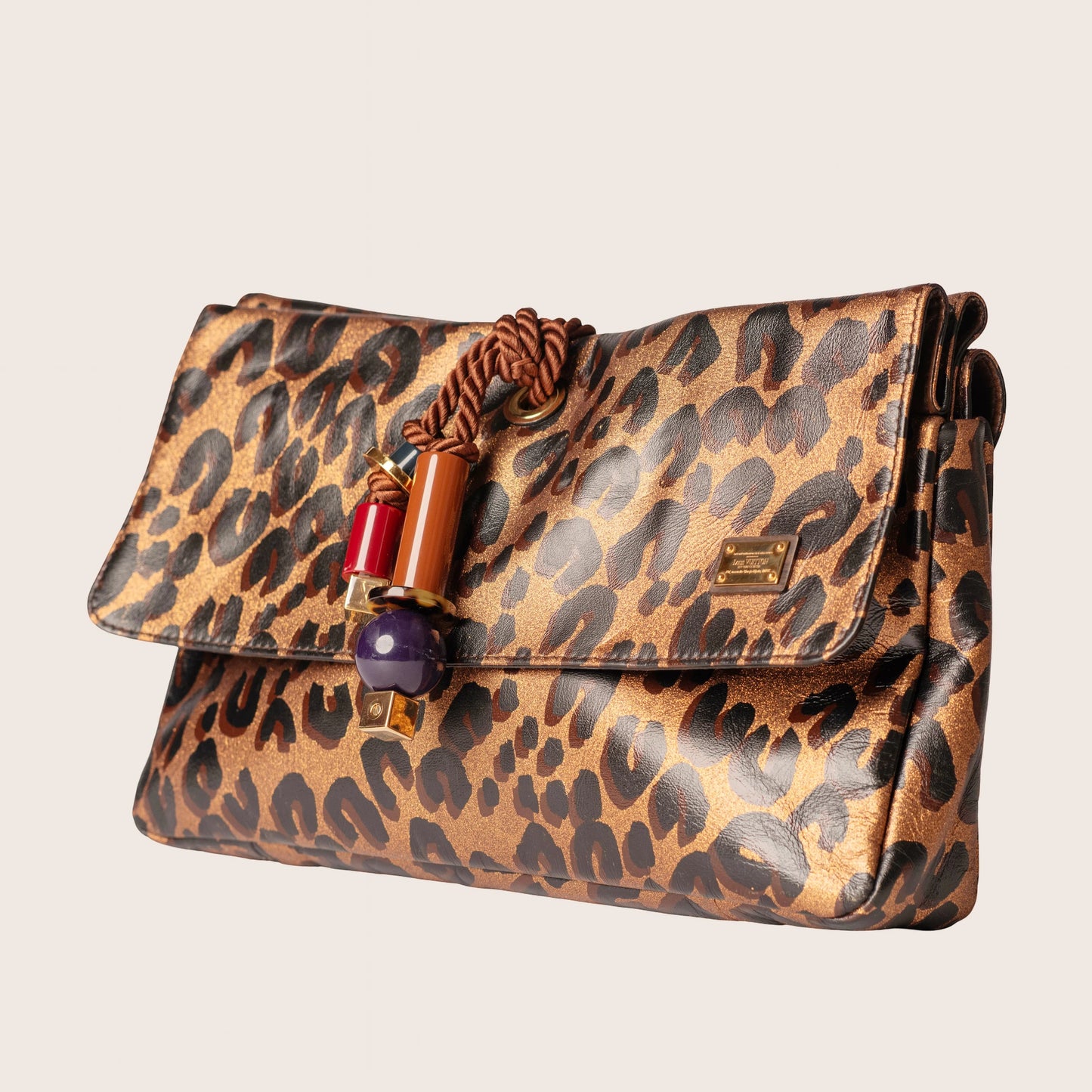 Louis Vuitton Leopard Nocturne African Queen Clutch