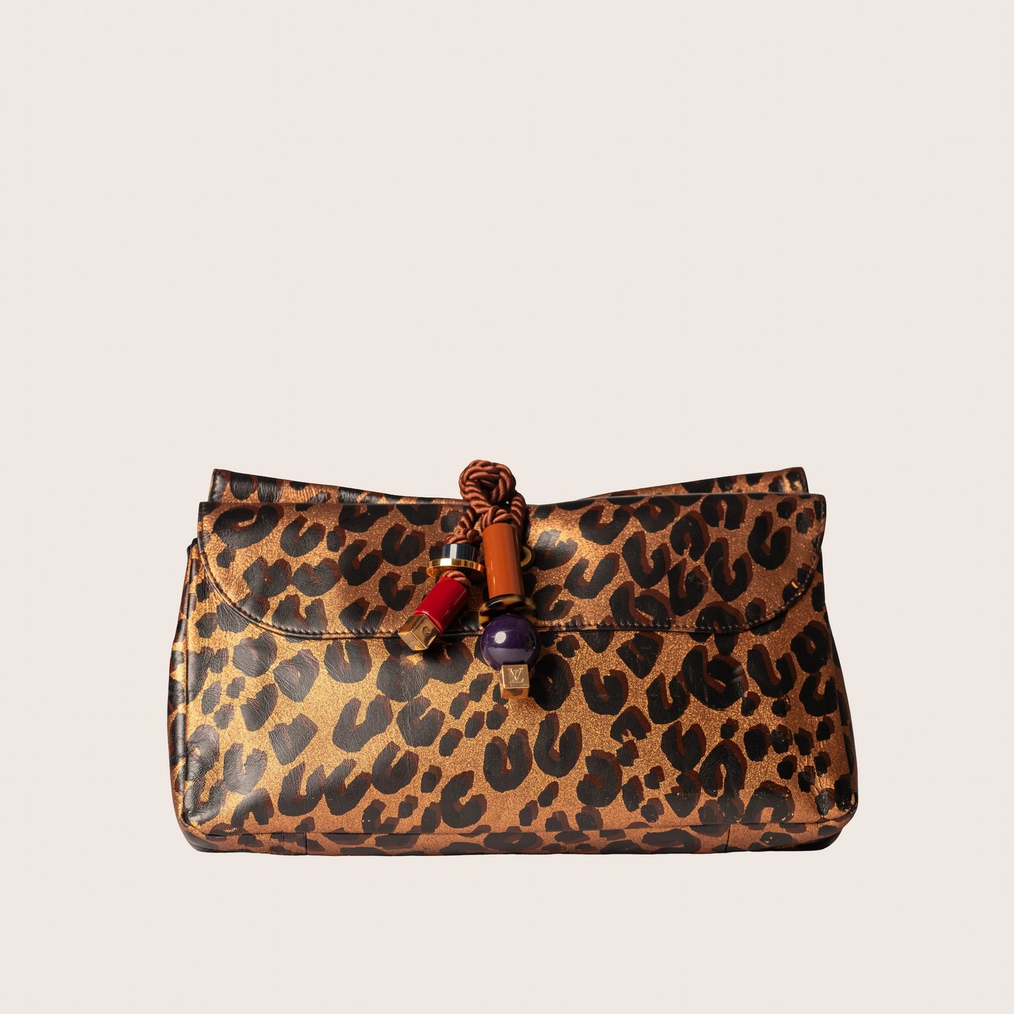 Louis Vuitton Leopard Nocturne African Queen Clutch