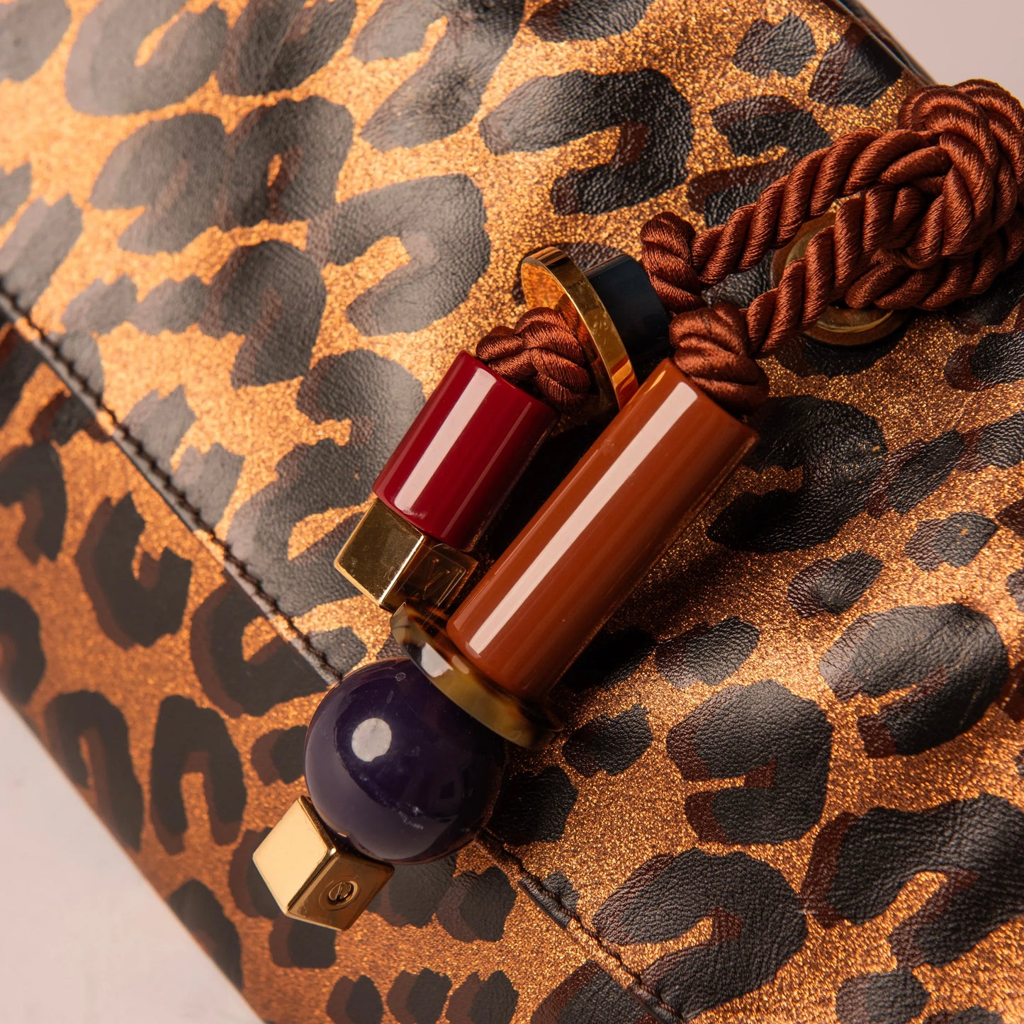 Louis Vuitton Leopard Nocturne African Queen Clutch