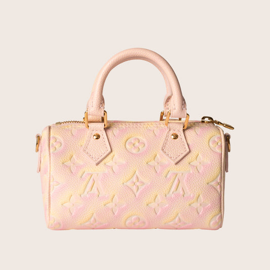 Louis Vuitton LV Nano Speedy Stardust Pink Leather