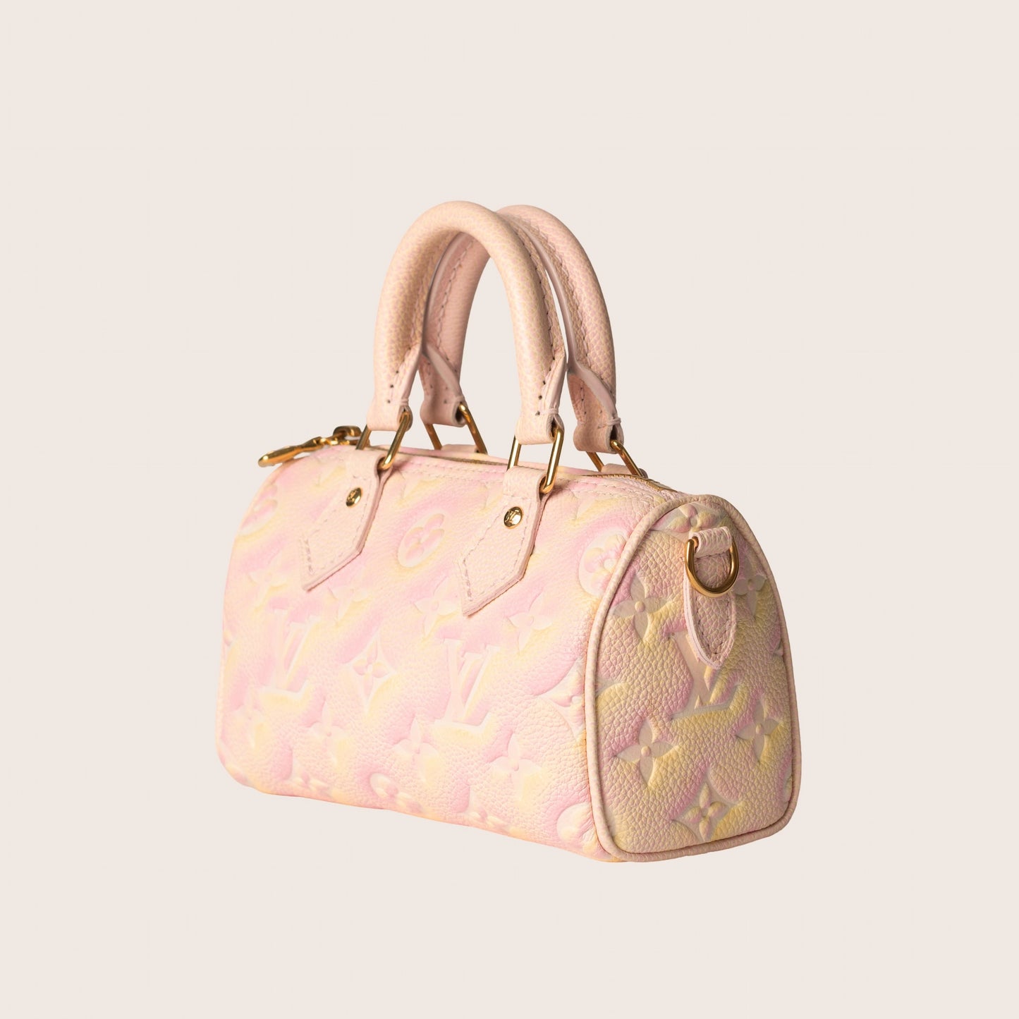 Louis Vuitton LV Nano Speedy Stardust Pink Leather