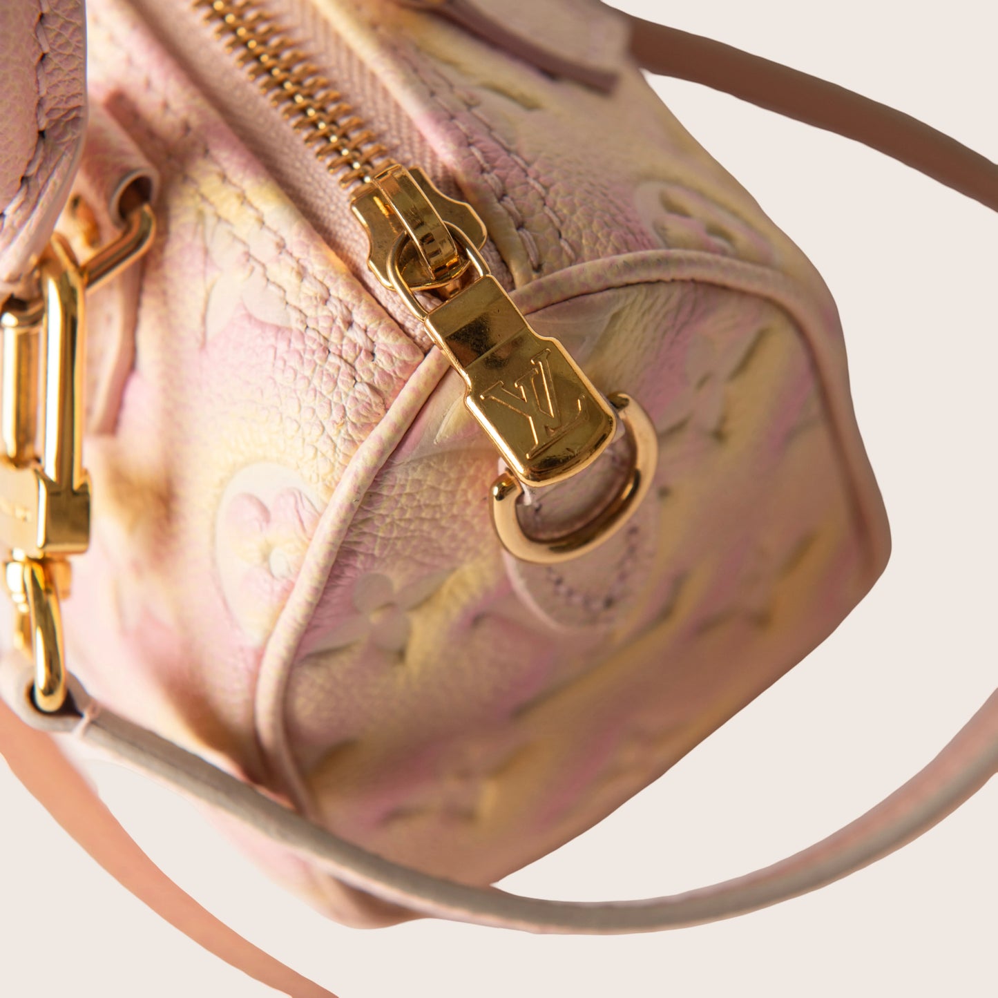 Louis Vuitton LV Nano Speedy Stardust Pink Leather