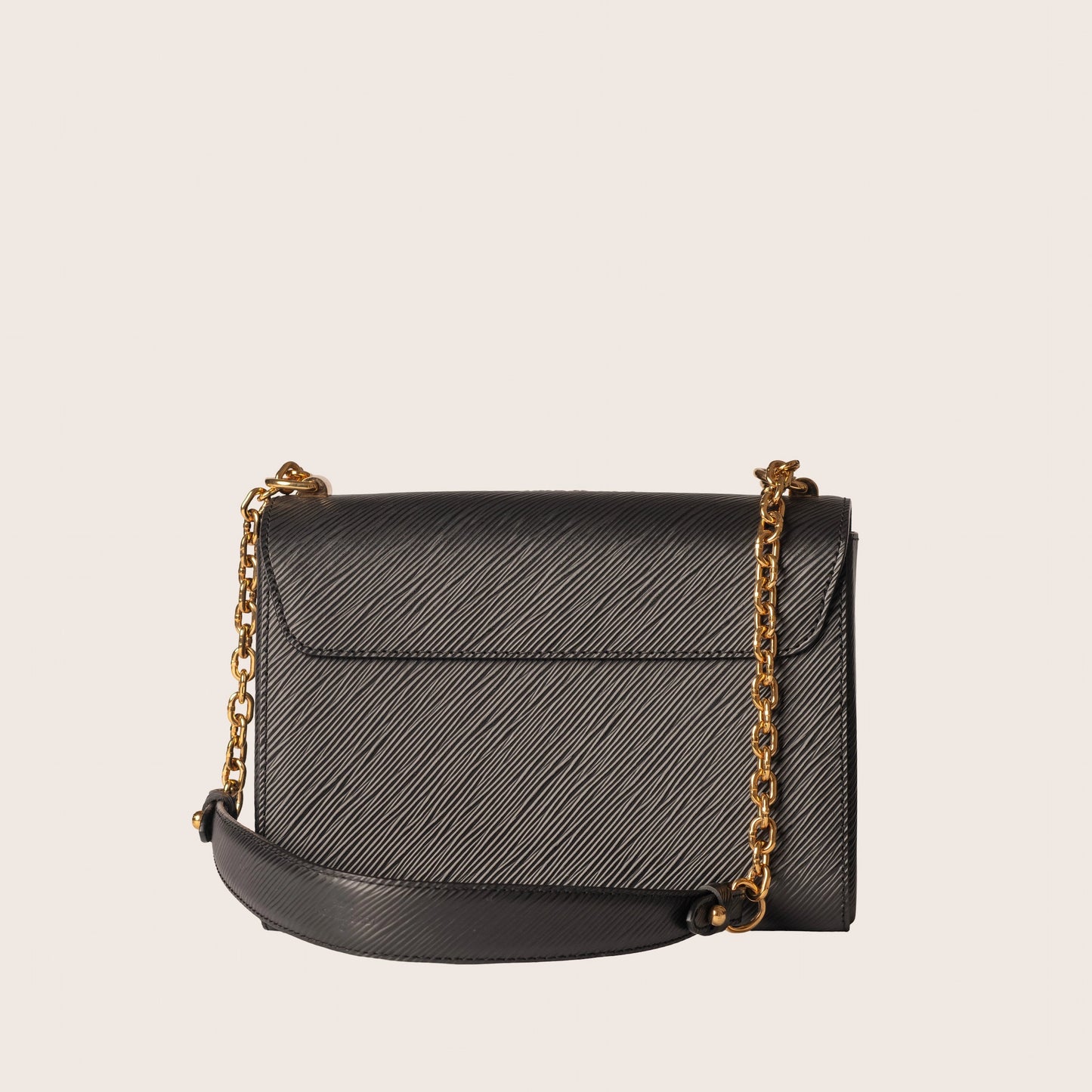 Louis Vuitton Black Epi Leather Sequin Owl MM Twist Bag