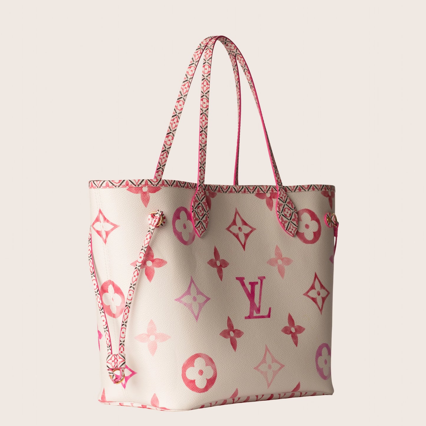 Louis Vuitton By the Pool Neverfull MM Pink