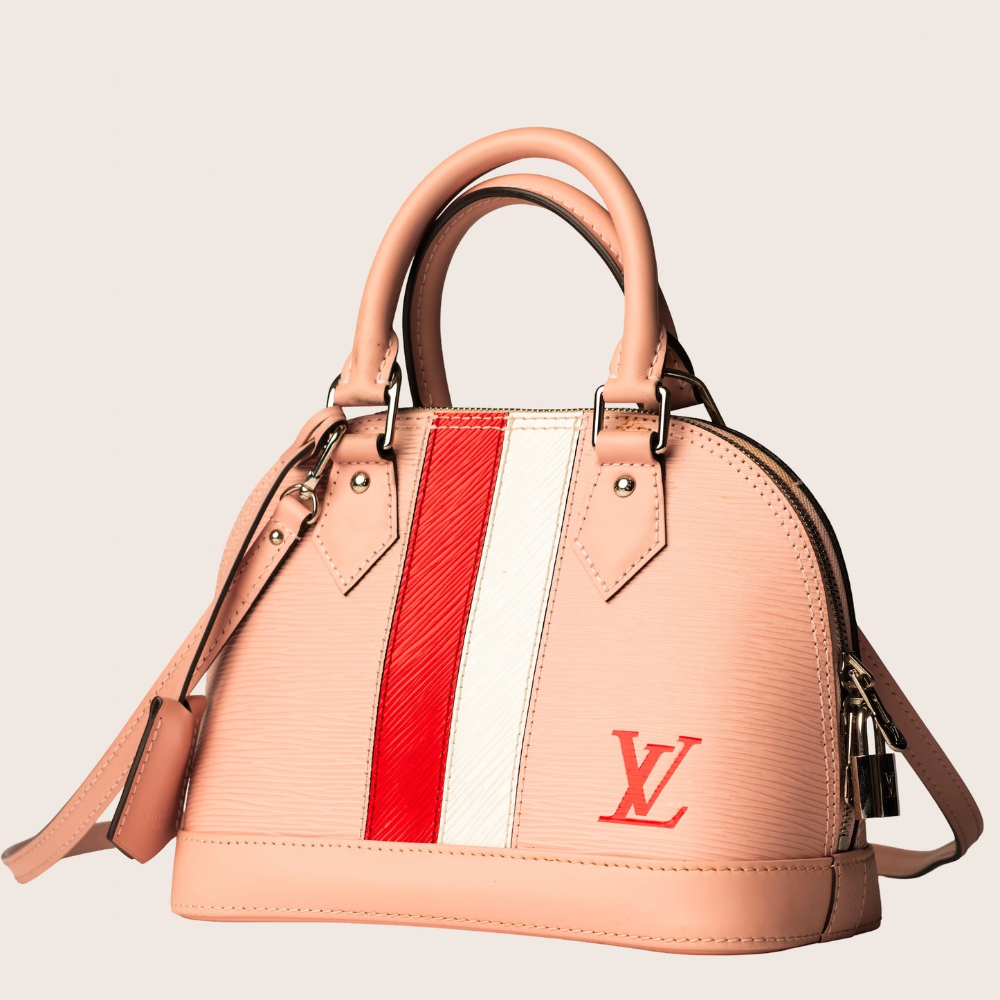 Louis Vuitton Alma BB Leather Handbag