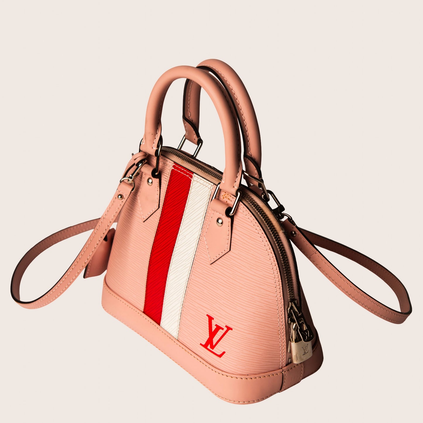 Louis Vuitton Alma BB Leather Handbag