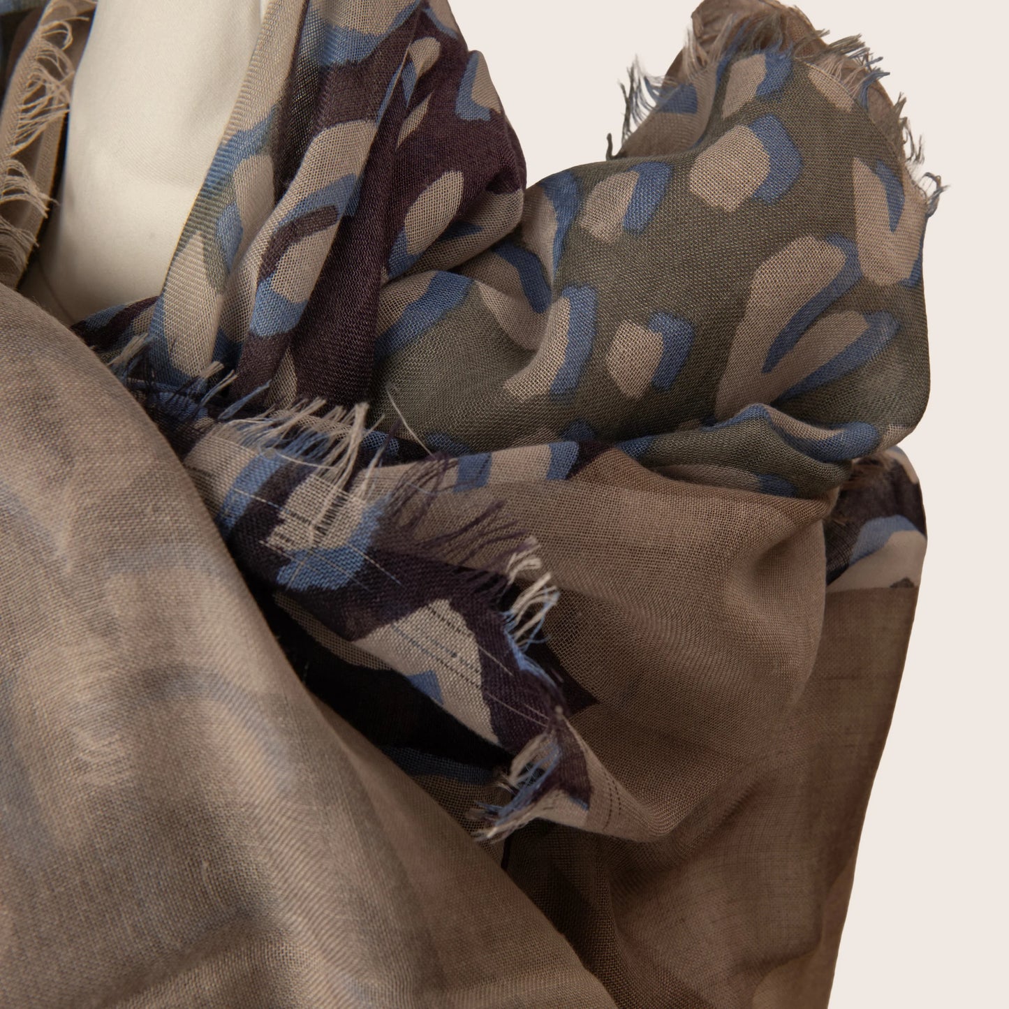 Louis Vuitton Leopard Print and Red Logo Scarf