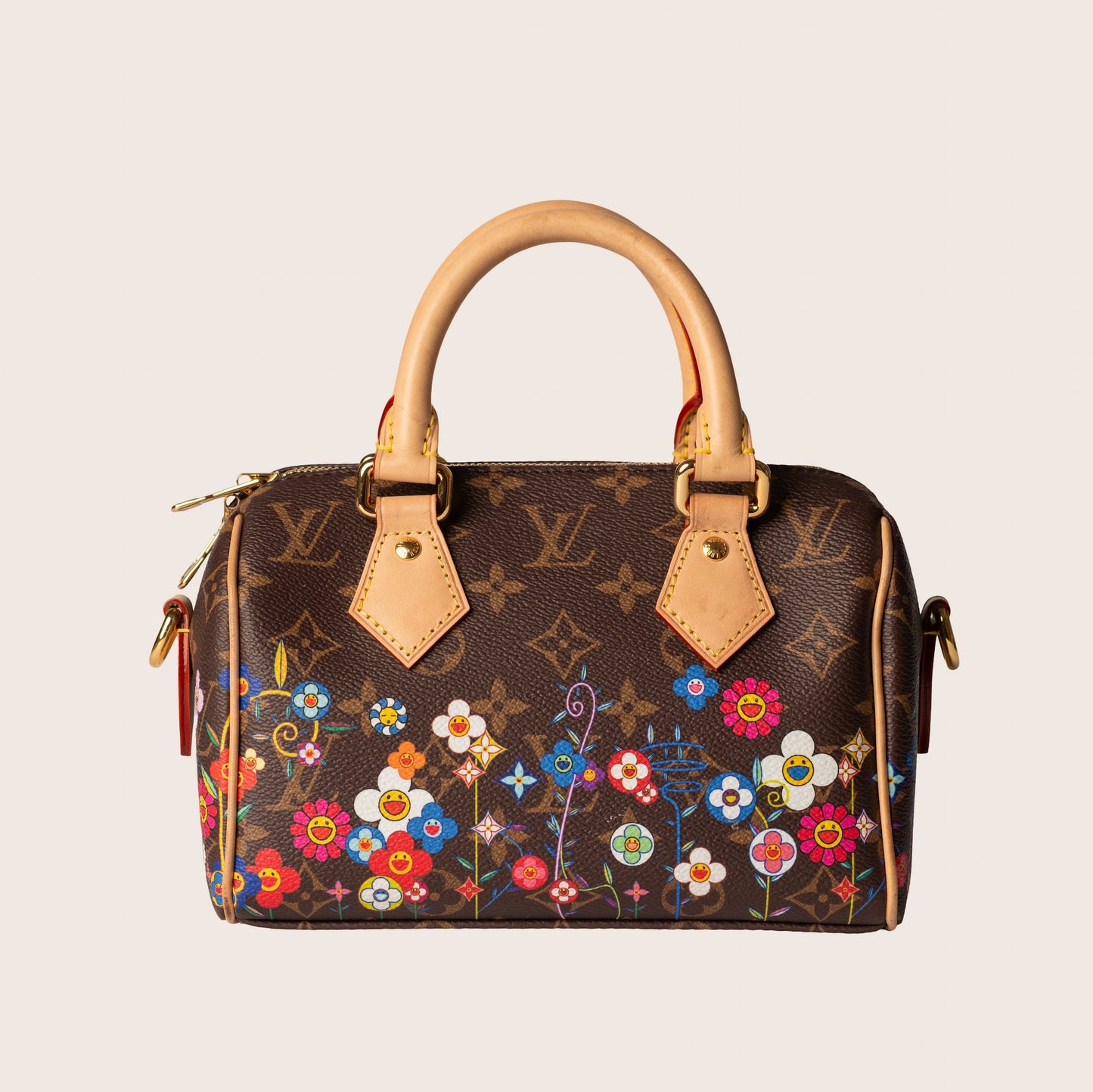Louis Vuitton x Takashi Murakami Speedy Bandouliere 20 Monogram in Coated Canvas
