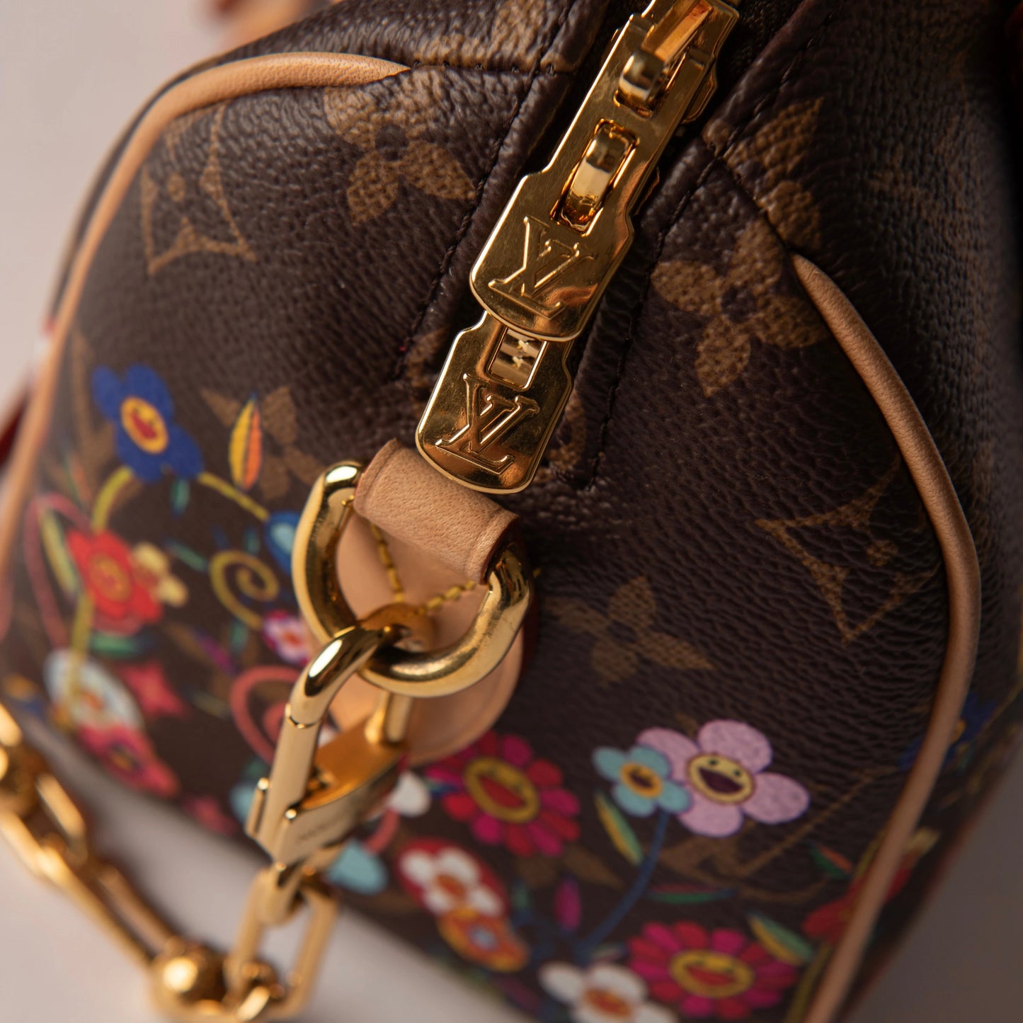 Louis Vuitton x Takashi Murakami Speedy Bandouliere 20 Monogram in Coated Canvas
