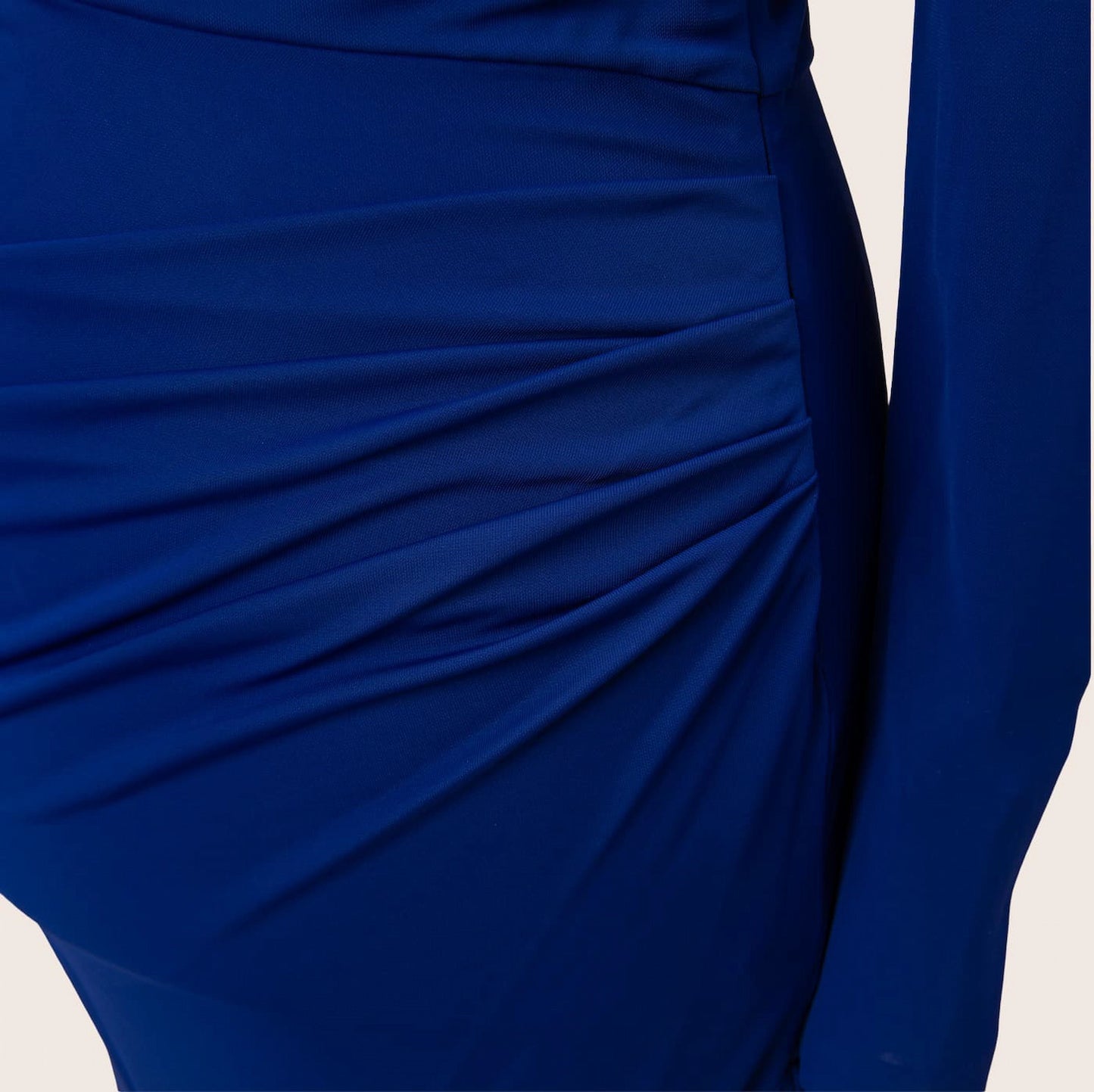 Roberto Cavalli Blue Ruched Dress